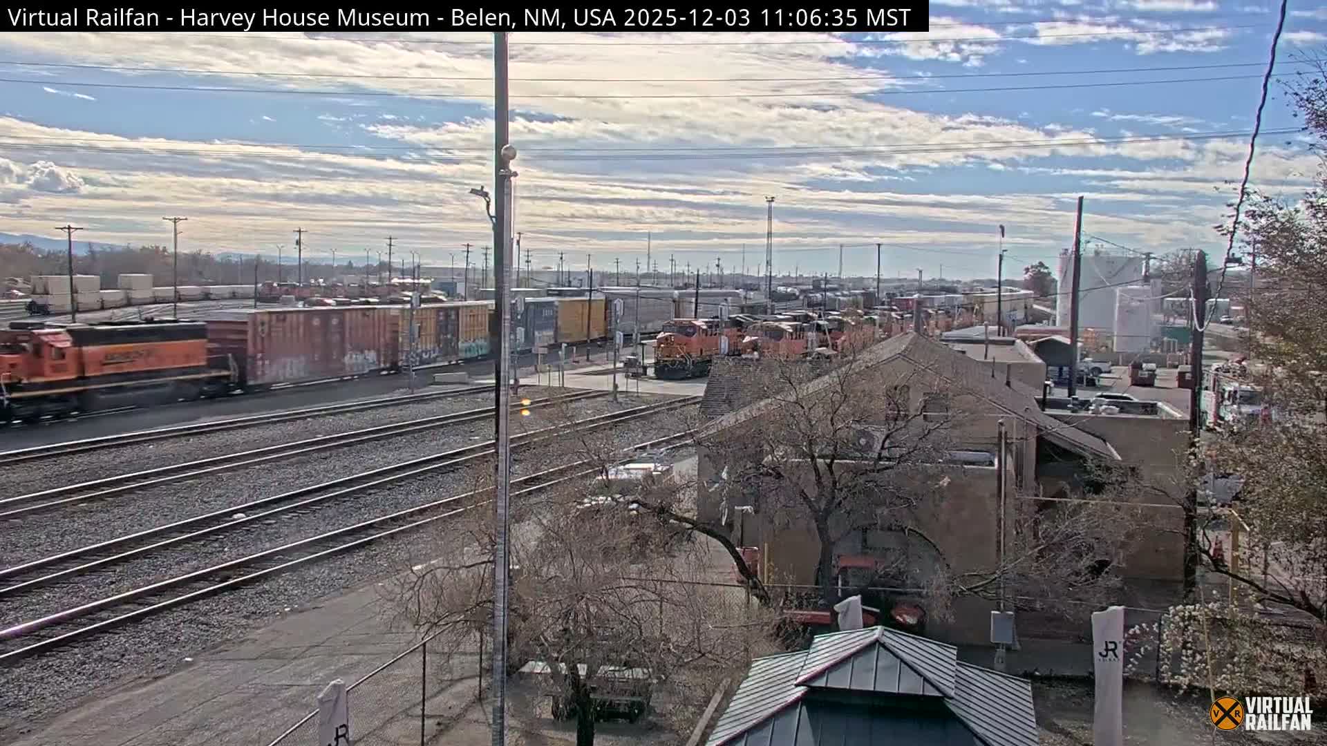 Belen Train Depot & Railroad Crossing Live Cam - Belen, Valencia, New Mexico, USA