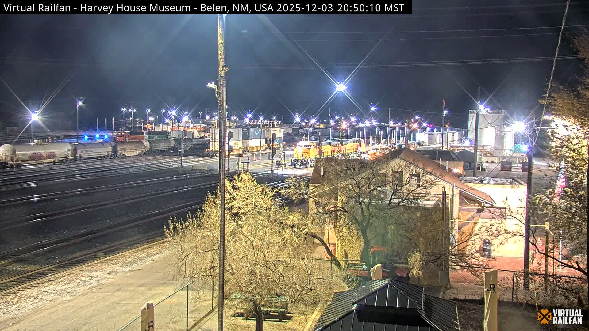 Belen Train Depot & Railroad Crossing Live Cam - Belen, Valencia, New Mexico, USA