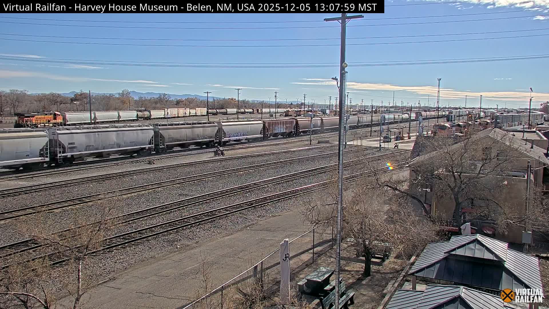 Belen Train Depot & Railroad Crossing Live Cam - Belen, Valencia, New Mexico, USA
