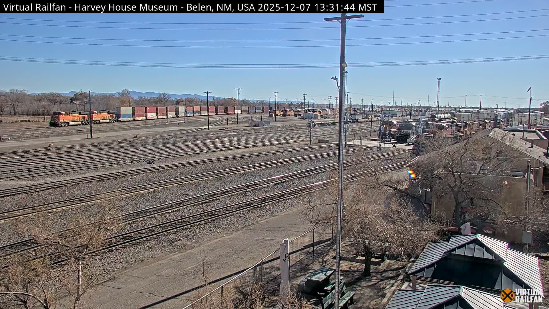 Belen Train Depot & Railroad Crossing Live Cam - Belen, Valencia, New Mexico, USA