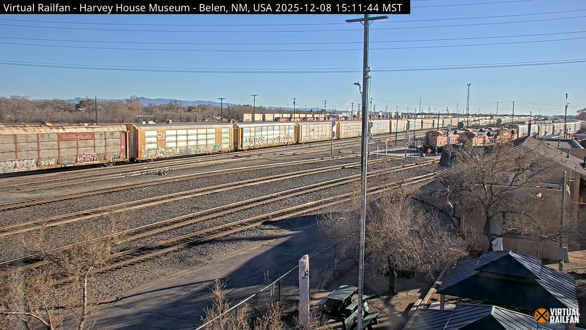 Belen Train Depot & Railroad Crossing Live Cam - Belen, Valencia, New Mexico, USA
