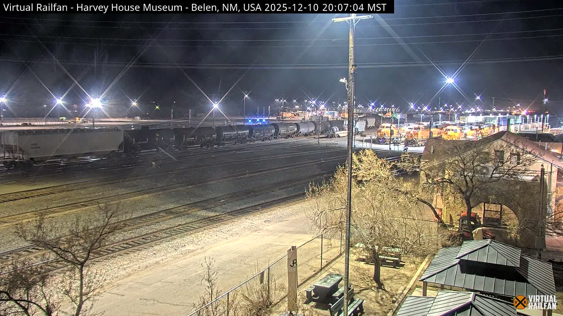 Belen Train Depot & Railroad Crossing Live Cam - Belen, Valencia, New Mexico, USA