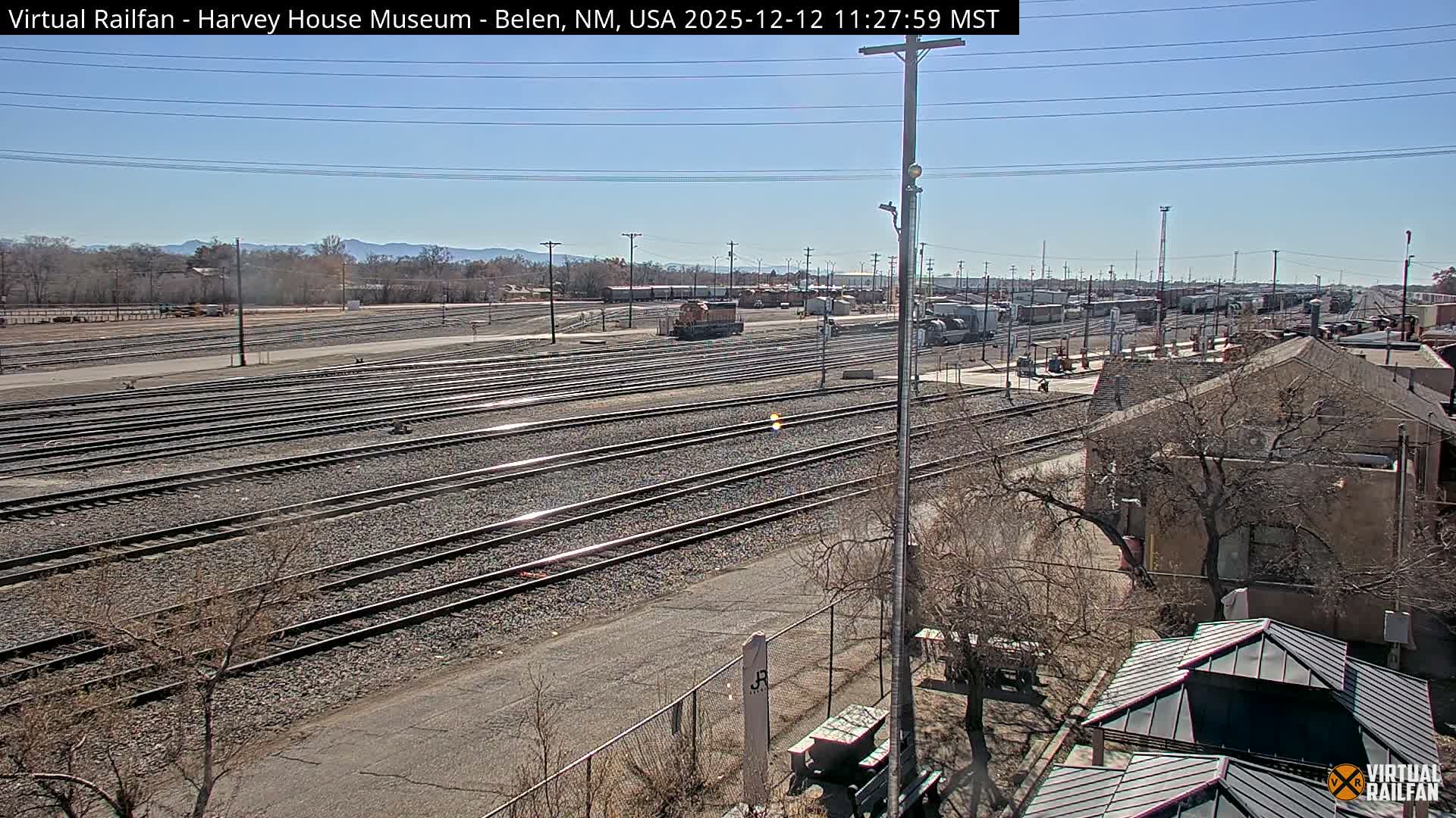 Belen Train Depot & Railroad Crossing Live Cam - Belen, Valencia, New Mexico, USA