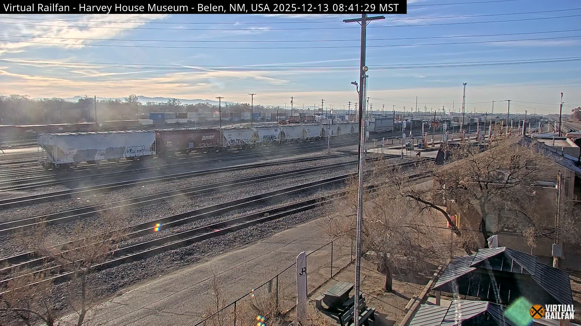 Belen Train Depot & Railroad Crossing Live Cam - Belen, Valencia, New Mexico, USA