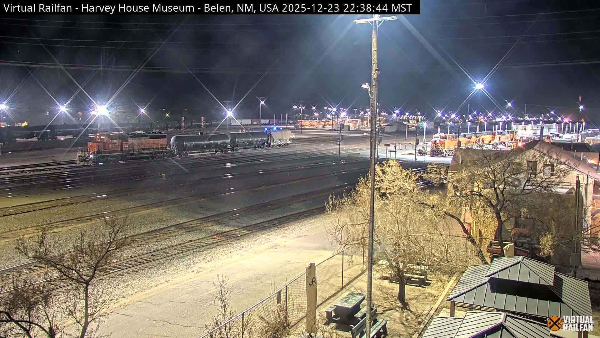 Belen Train Depot & Railroad Crossing Live Cam - Belen, Valencia, New Mexico, USA
