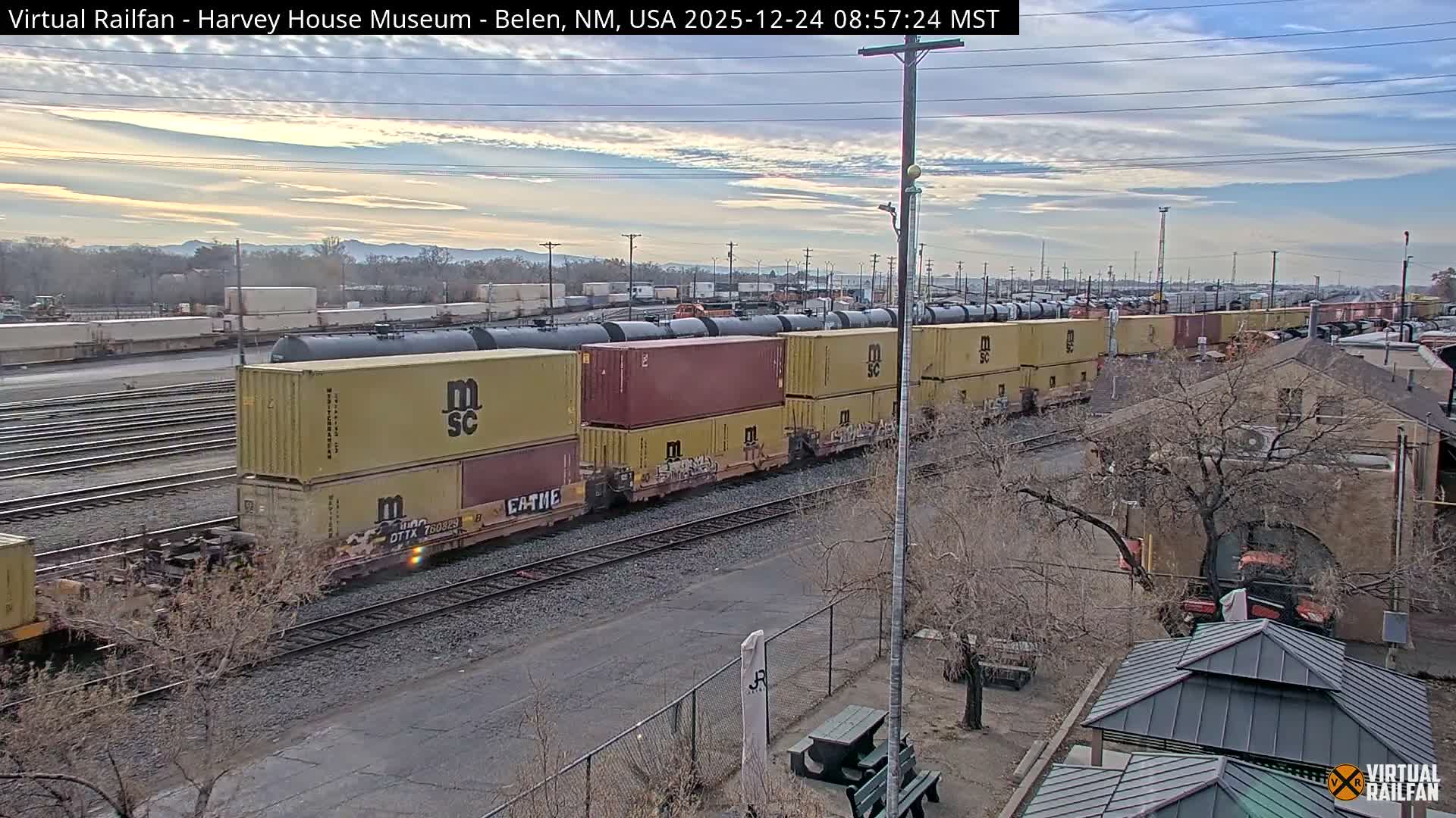 Belen Train Depot & Railroad Crossing Live Cam - Belen, Valencia, New Mexico, USA
