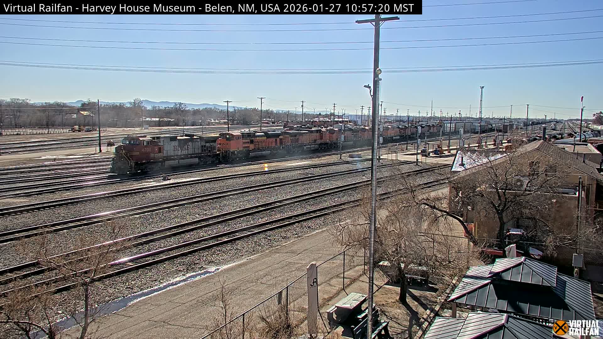 Belen Train Depot & Railroad Crossing Live Cam - Belen, Valencia, New Mexico, USA