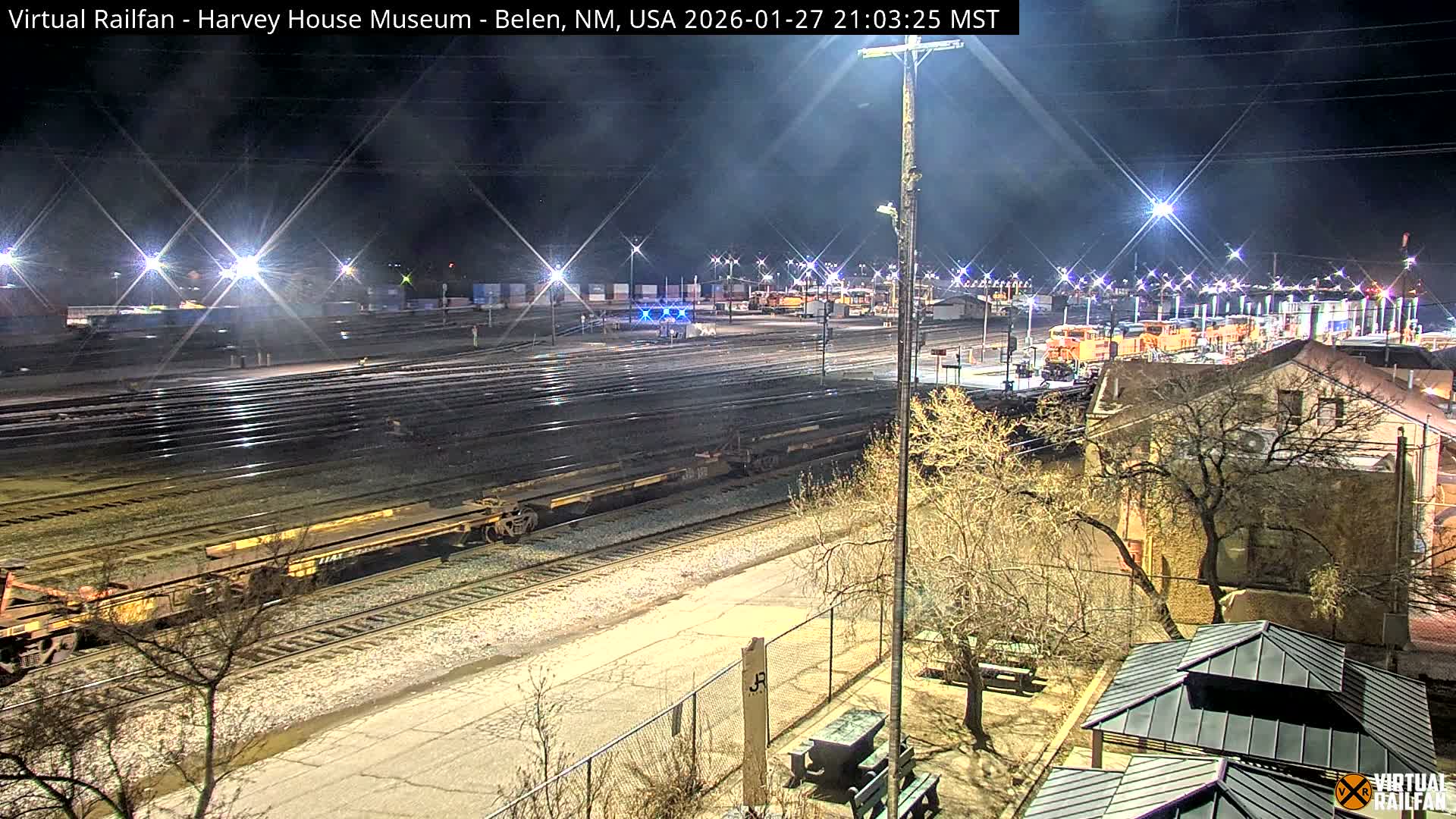 Belen Train Depot & Railroad Crossing Live Cam - Belen, Valencia, New Mexico, USA