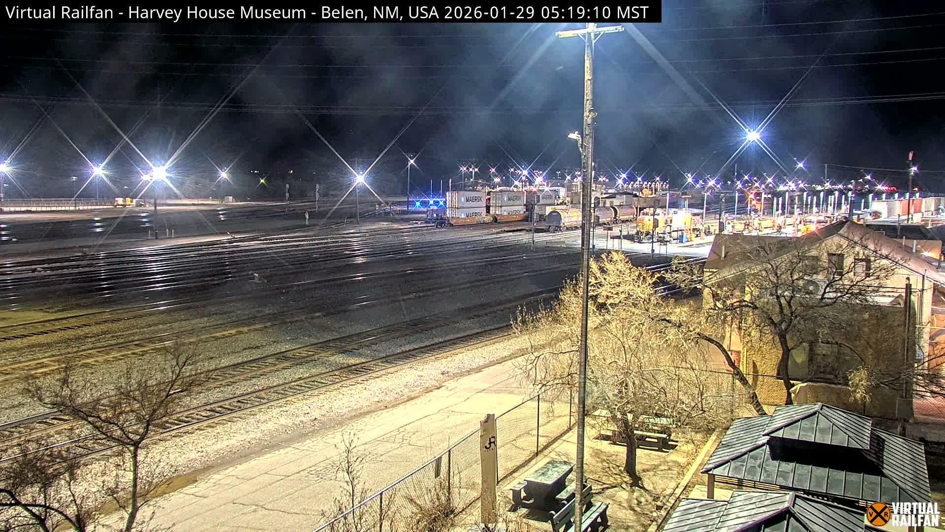 Belen Train Depot & Railroad Crossing Live Cam - Belen, Valencia, New Mexico, USA