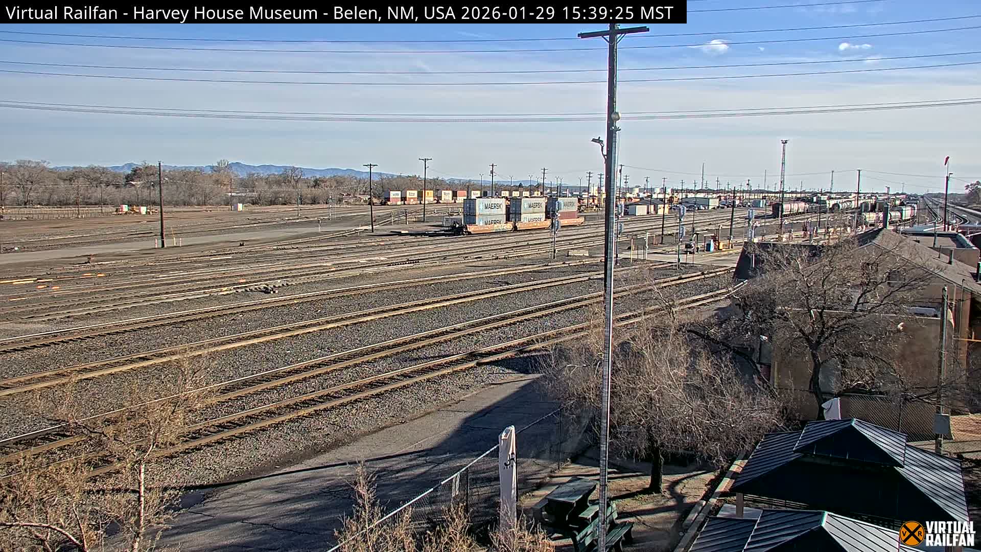 Belen Train Depot & Railroad Crossing Live Cam - Belen, Valencia, New Mexico, USA