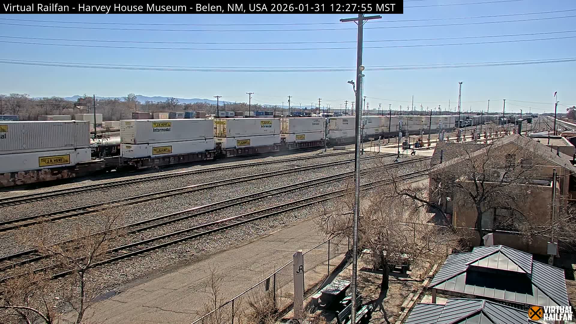 Belen Train Depot & Railroad Crossing Live Cam - Belen, Valencia, New Mexico, USA