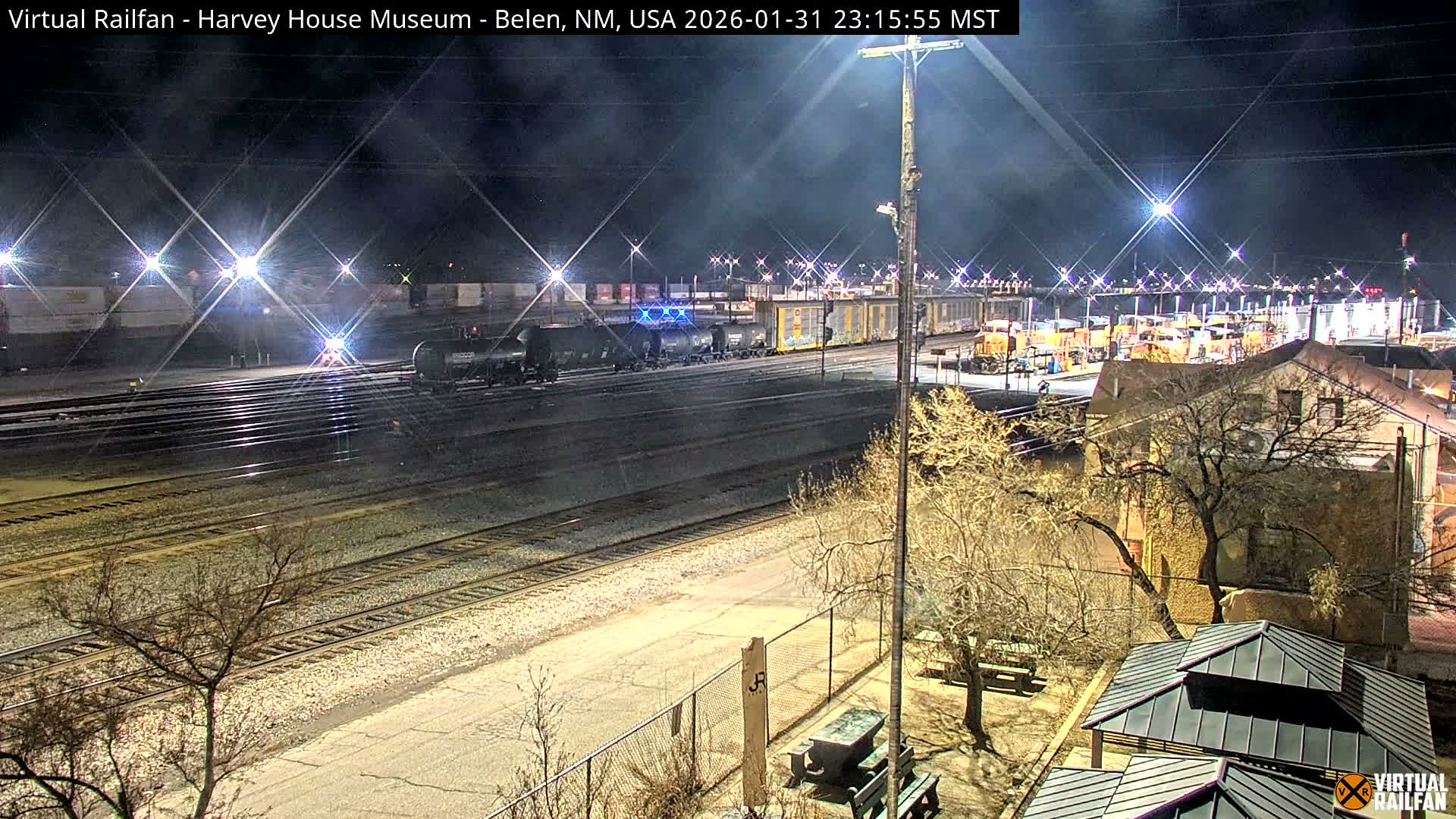 Belen Train Depot & Railroad Crossing Live Cam - Belen, Valencia, New Mexico, USA
