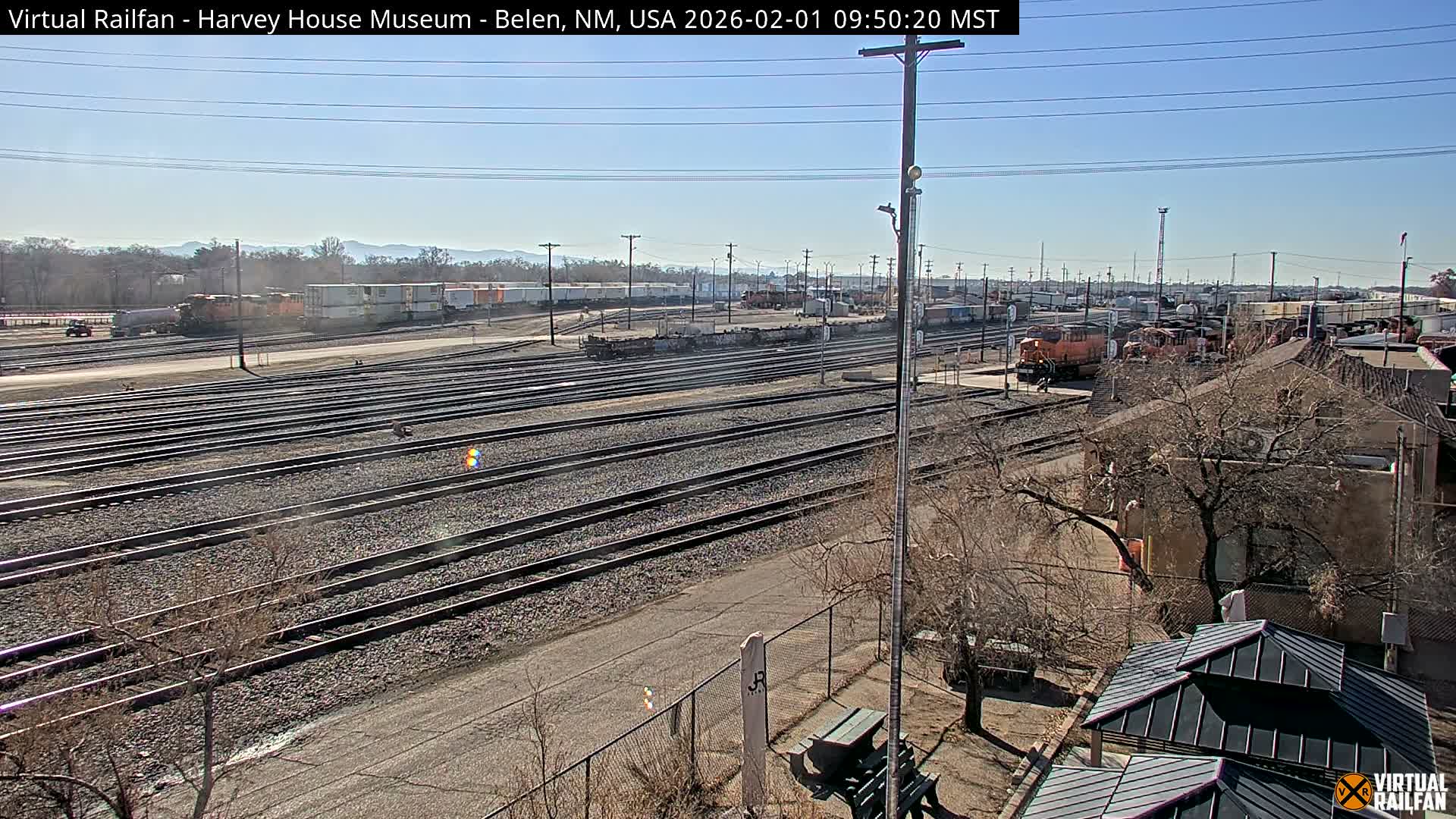 Belen Train Depot & Railroad Crossing Live Cam - Belen, Valencia, New Mexico, USA