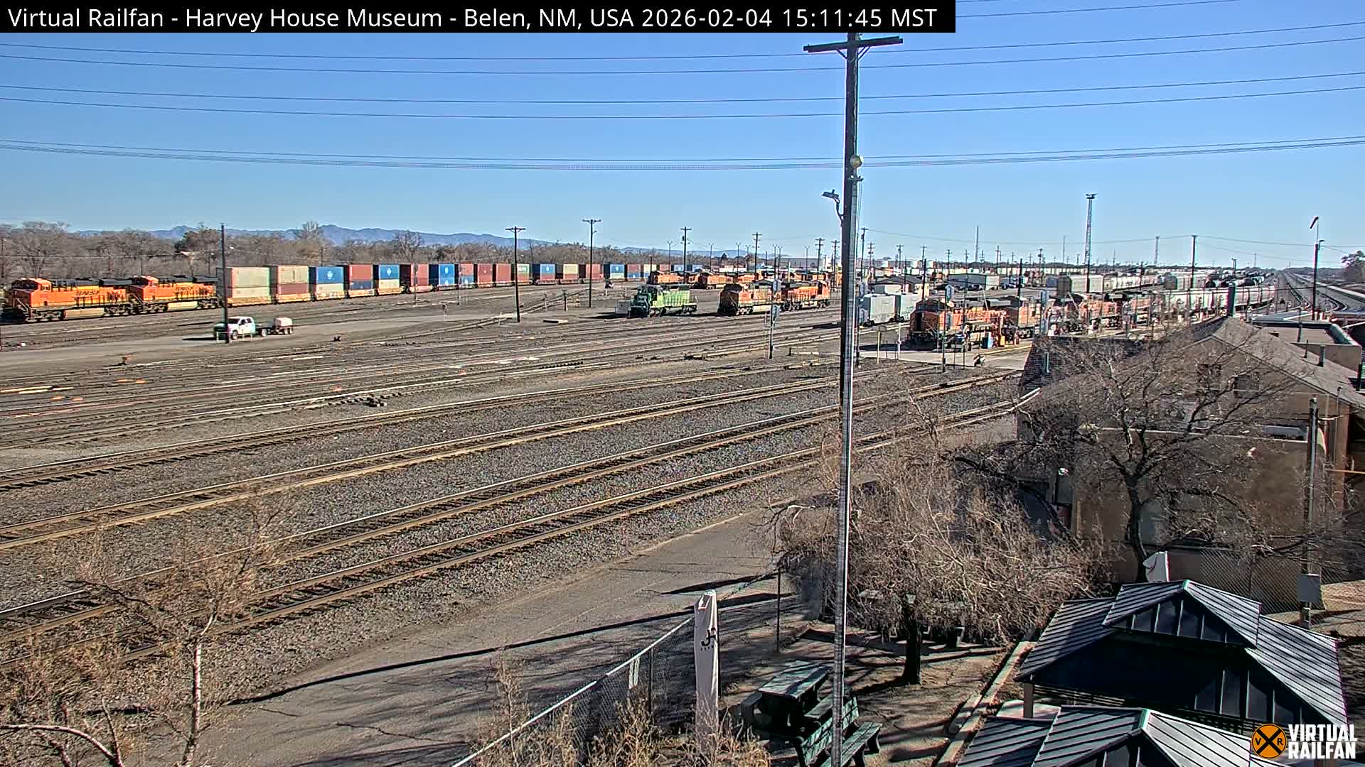 Belen Train Depot & Railroad Crossing Live Cam - Belen, Valencia, New Mexico, USA