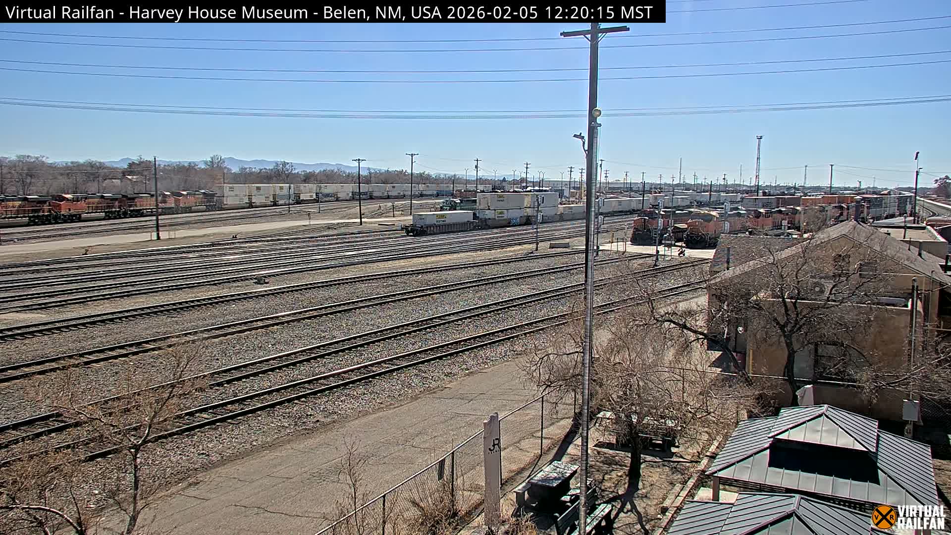 Belen Train Depot & Railroad Crossing Live Cam - Belen, Valencia, New Mexico, USA