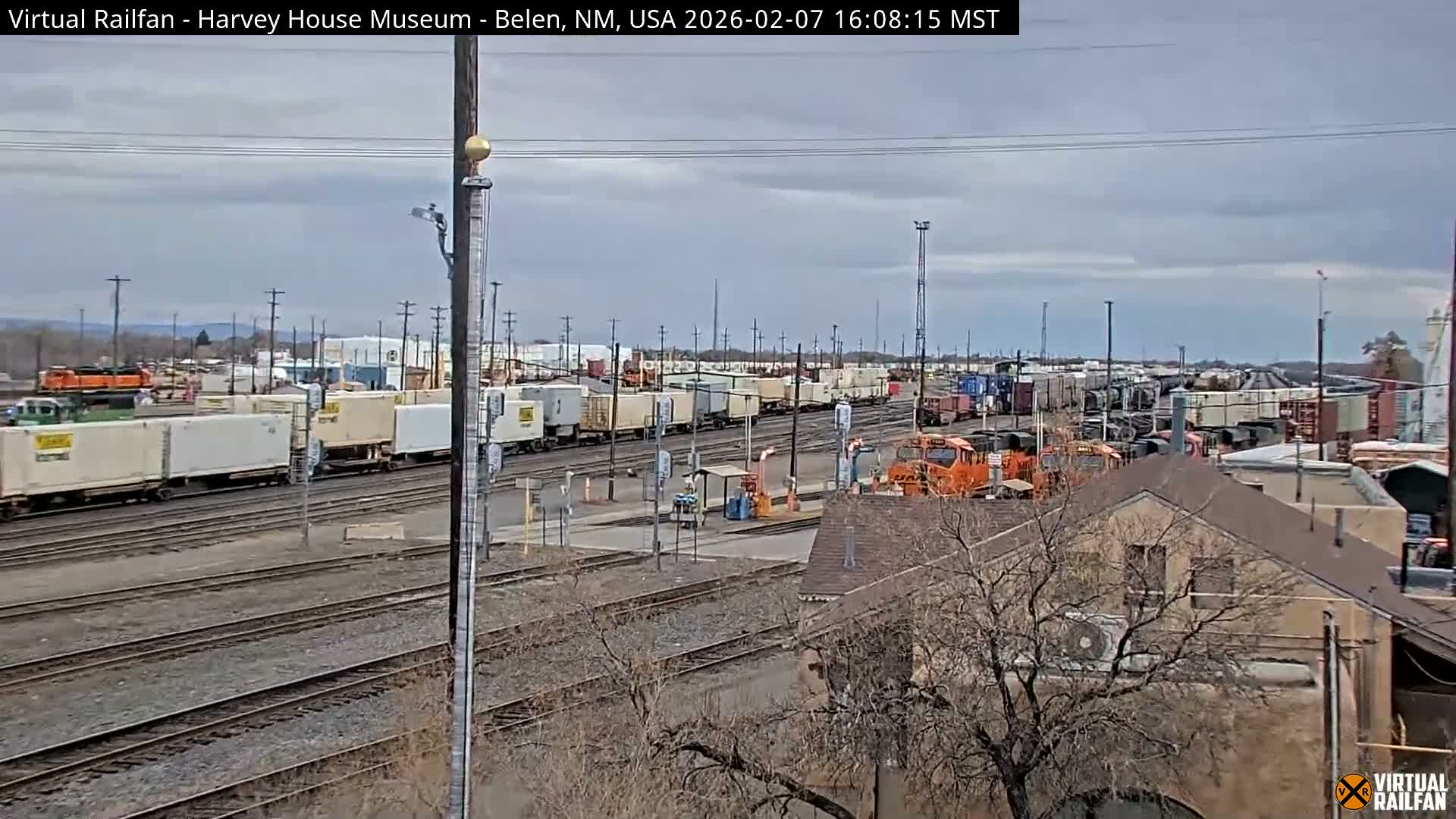 Belen Train Depot & Railroad Crossing Live Cam - Belen, Valencia, New Mexico, USA