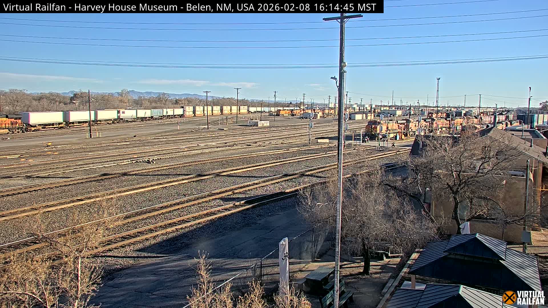 Belen Train Depot & Railroad Crossing Live Cam - Belen, Valencia, New Mexico, USA