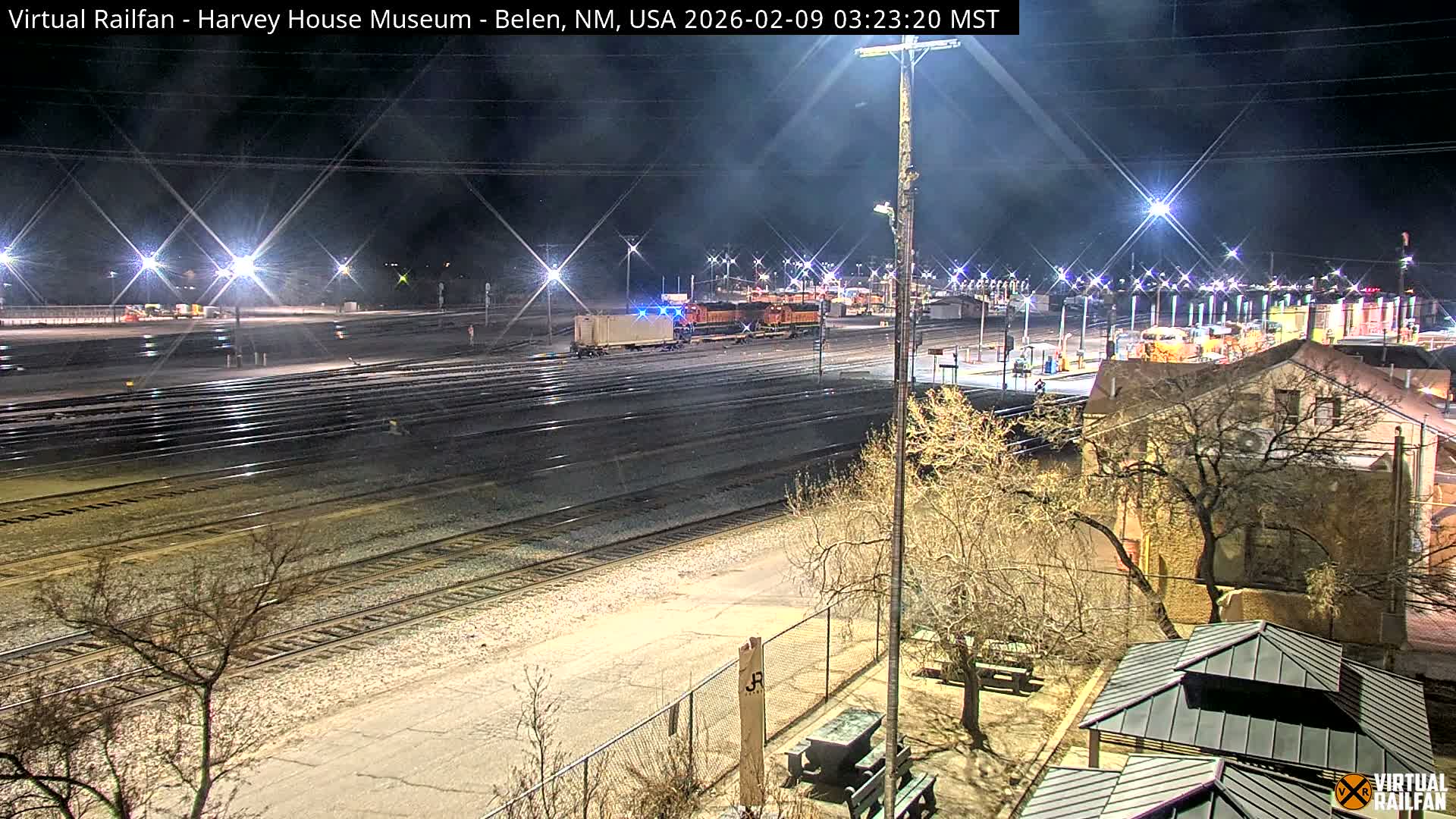 Belen Train Depot & Railroad Crossing Live Cam - Belen, Valencia, New Mexico, USA