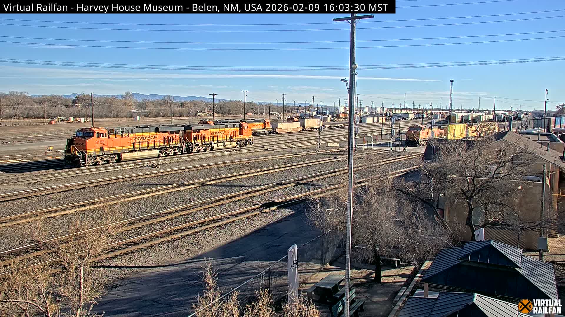 Belen Train Depot & Railroad Crossing Live Cam - Belen, Valencia, New Mexico, USA