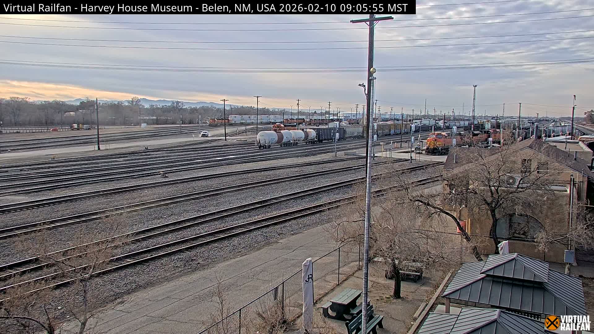 Belen Train Depot & Railroad Crossing Live Cam - Belen, Valencia, New Mexico, USA