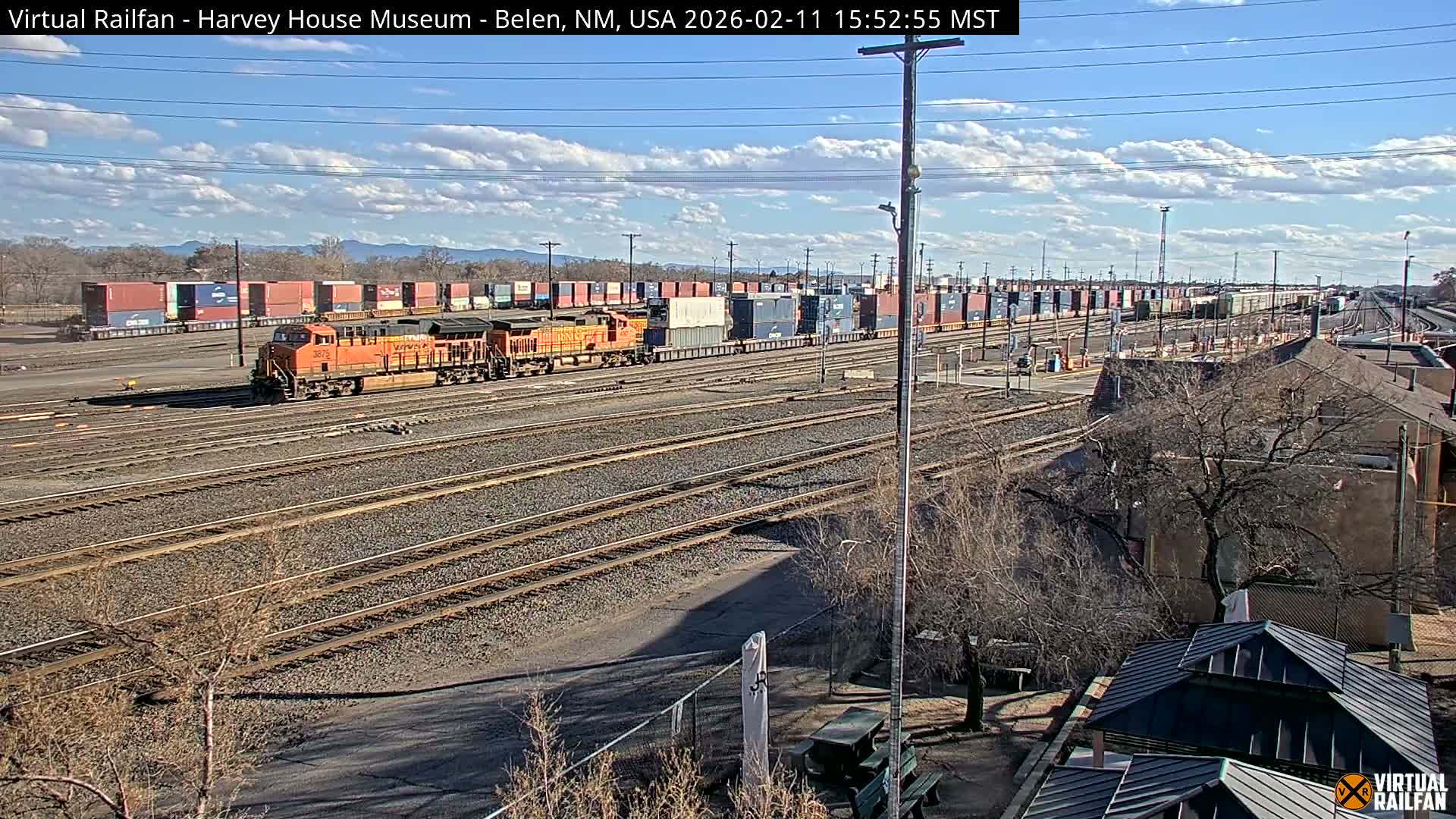 Belen Train Depot & Railroad Crossing Live Cam - Belen, Valencia, New Mexico, USA