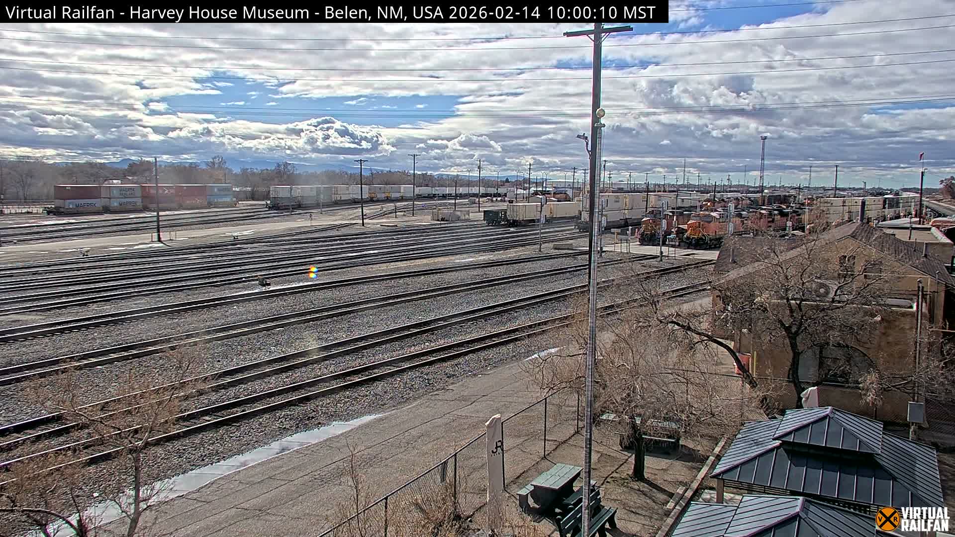 Belen Train Depot & Railroad Crossing Live Cam - Belen, Valencia, New Mexico, USA