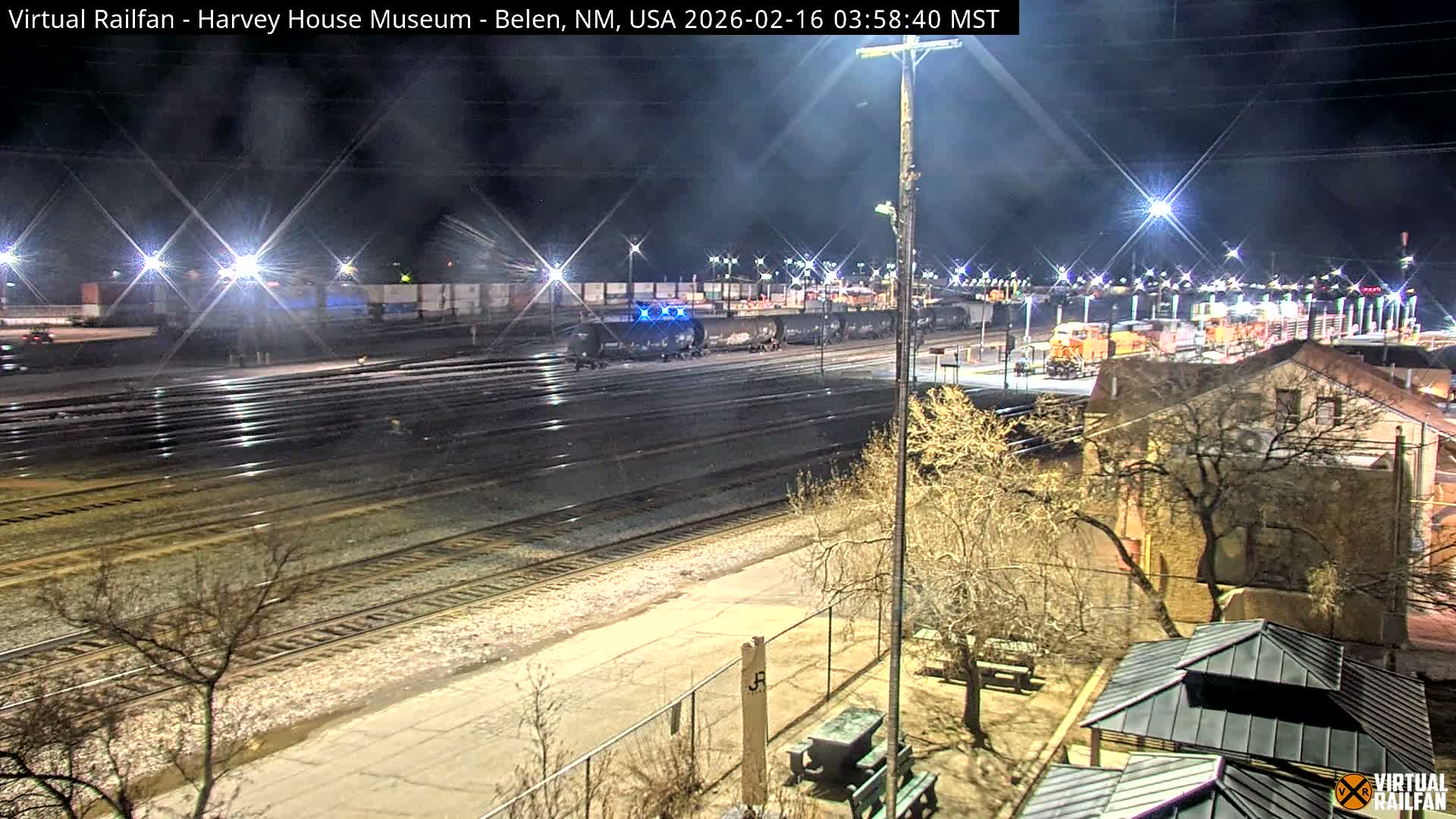 Belen Train Depot & Railroad Crossing Live Cam - Belen, Valencia, New Mexico, USA
