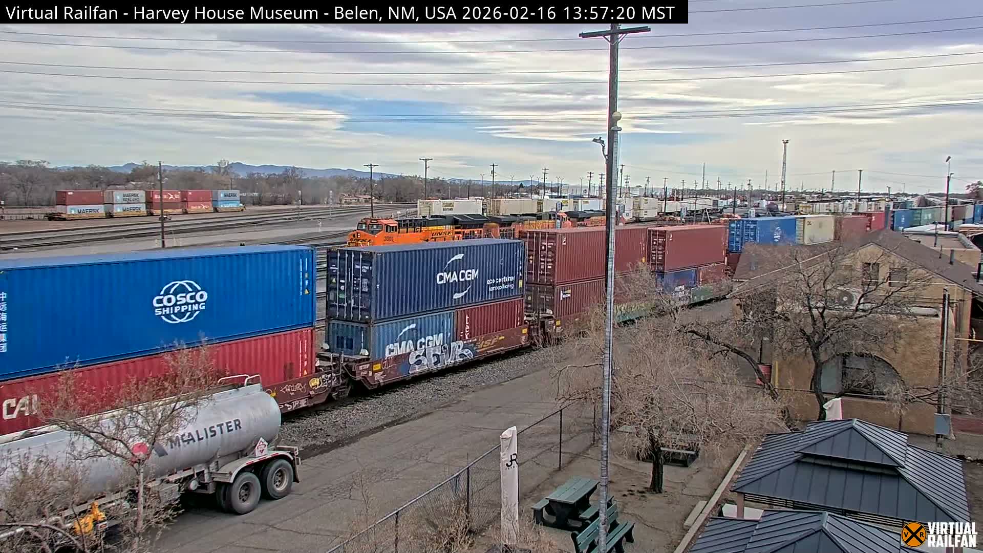 Belen Train Depot & Railroad Crossing Live Cam - Belen, Valencia, New Mexico, USA