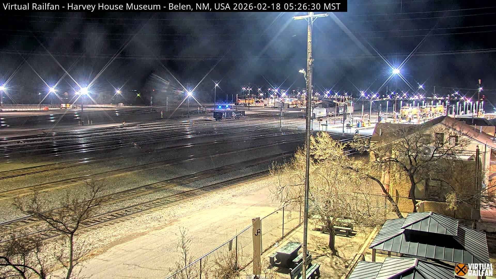 Belen Train Depot & Railroad Crossing Live Cam - Belen, Valencia, New Mexico, USA