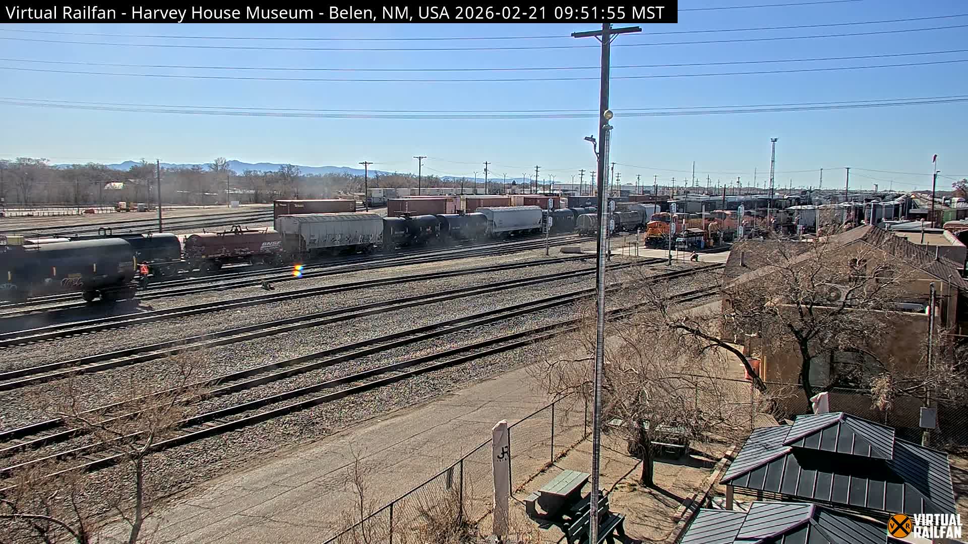 Belen Train Depot & Railroad Crossing Live Cam - Belen, Valencia, New Mexico, USA