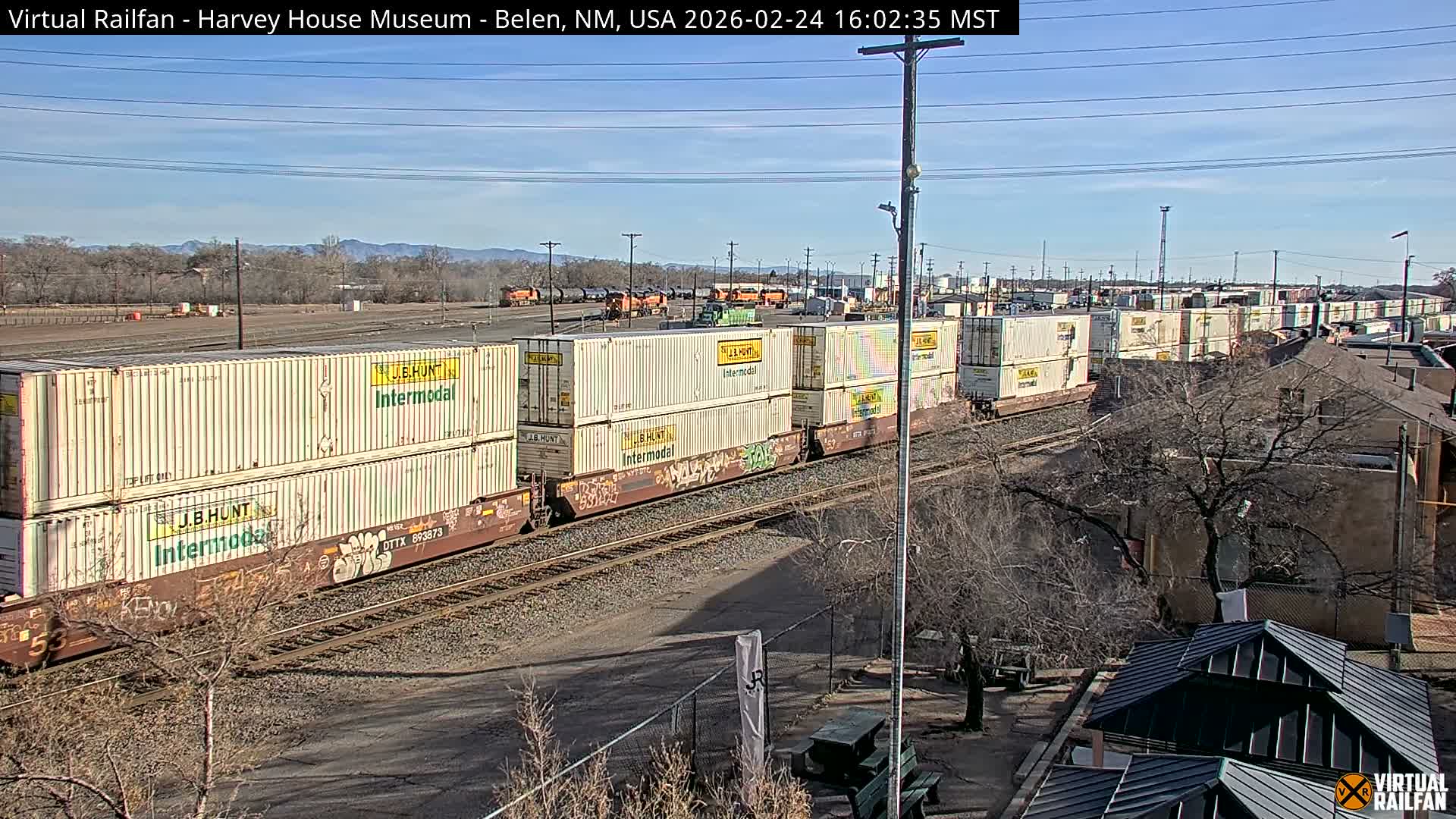 Belen Train Depot & Railroad Crossing Live Cam - Belen, Valencia, New Mexico, USA