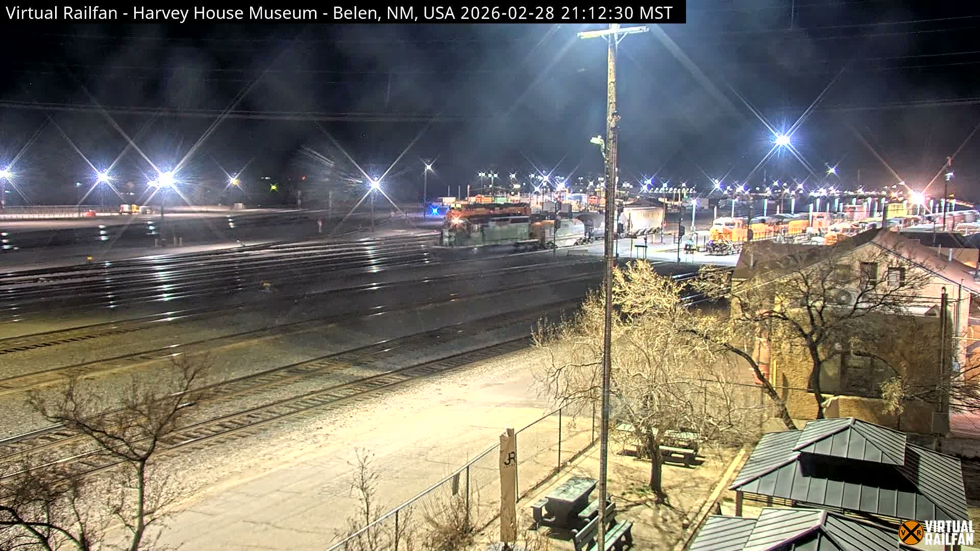 Belen Train Depot & Railroad Crossing Live Cam - Belen, Valencia, New Mexico, USA