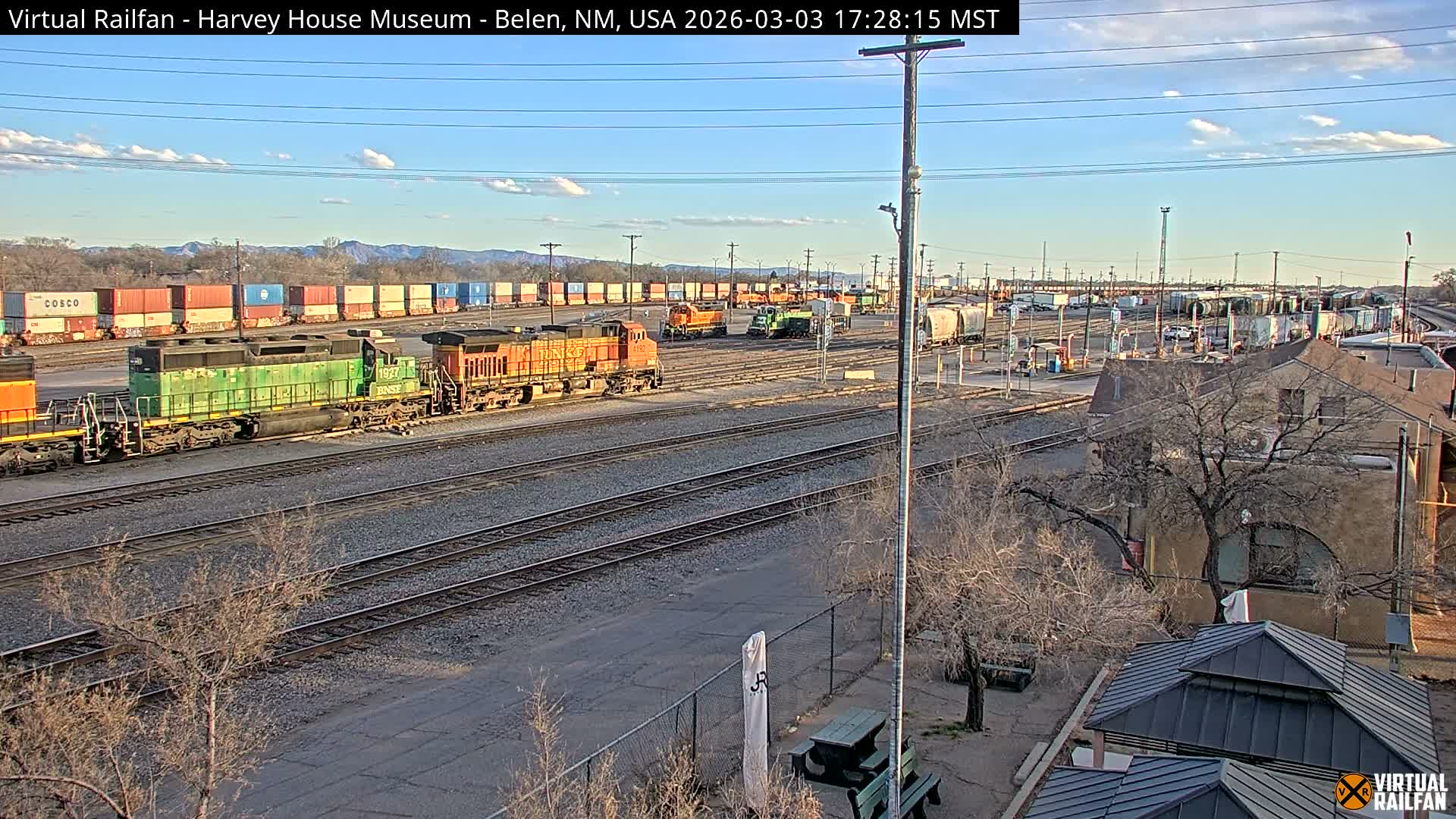 Belen Train Depot & Railroad Crossing Live Cam - Belen, Valencia, New Mexico, USA