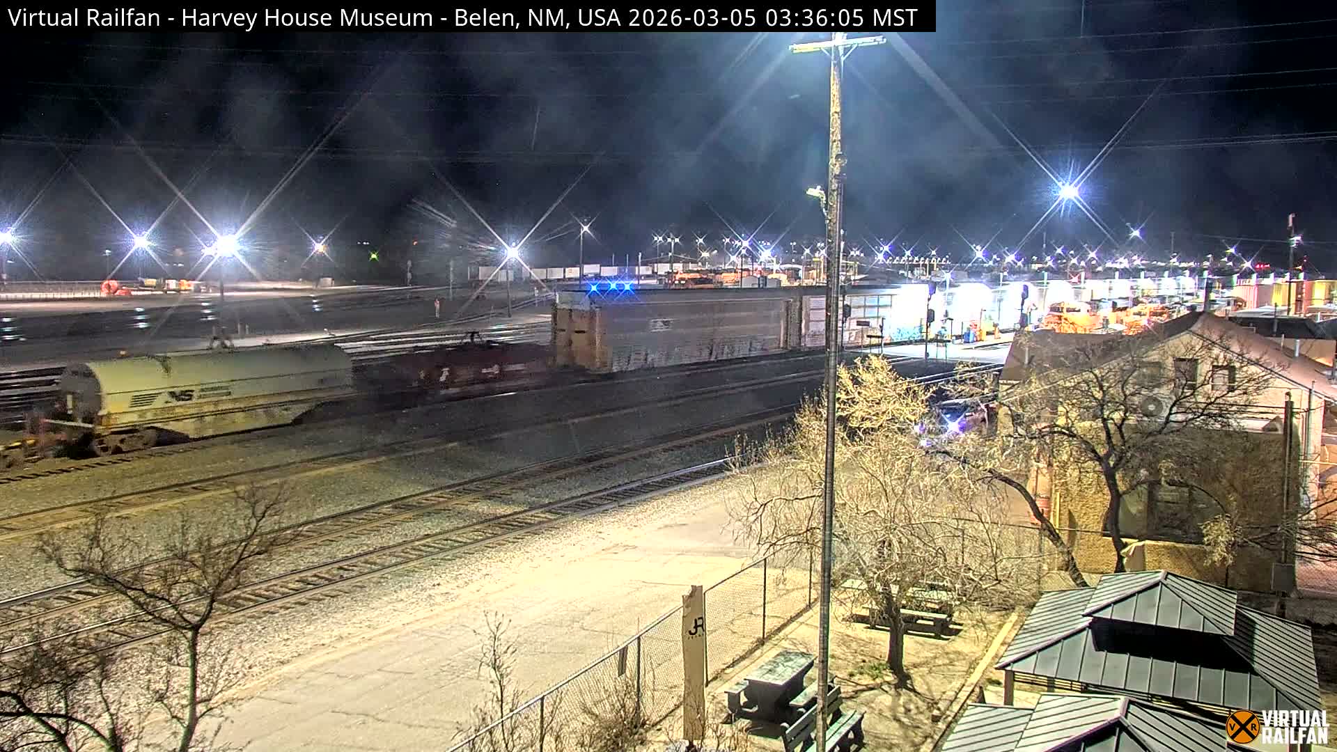 Belen Train Depot & Railroad Crossing Live Cam - Belen, Valencia, New Mexico, USA