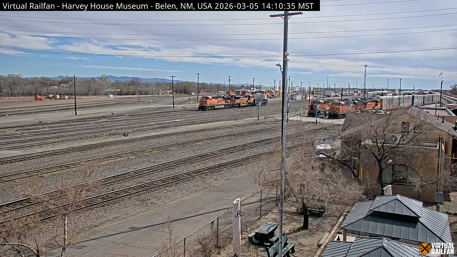 Belen Train Depot & Railroad Crossing Live Cam - Belen, Valencia, New Mexico, USA