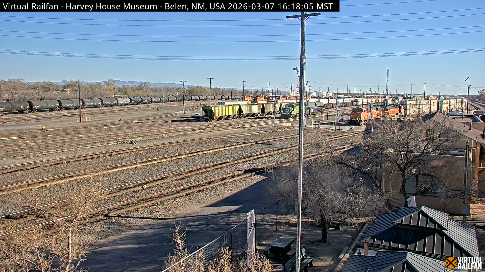 Belen Train Depot & Railroad Crossing Live Cam - Belen, Valencia, New Mexico, USA