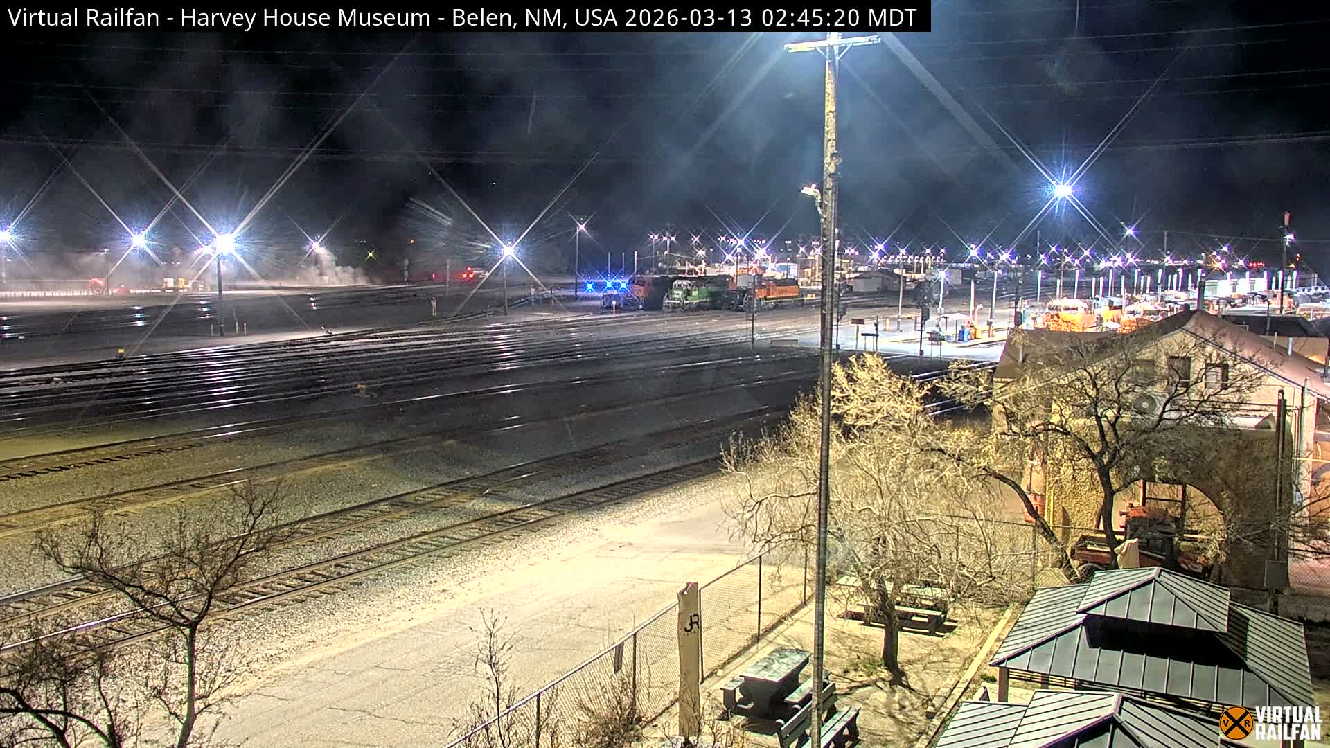 Belen Train Depot & Railroad Crossing Live Cam - Belen, Valencia, New Mexico, USA