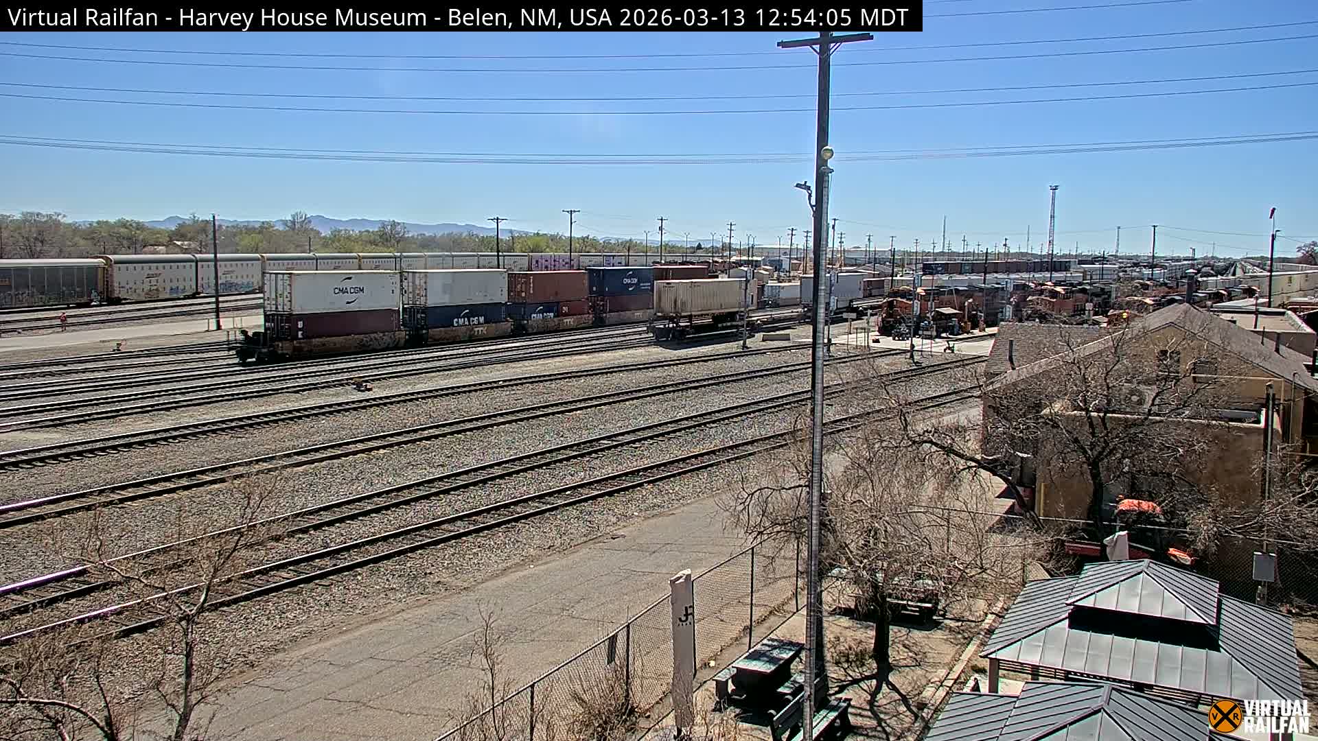 Belen Train Depot & Railroad Crossing Live Cam - Belen, Valencia, New Mexico, USA