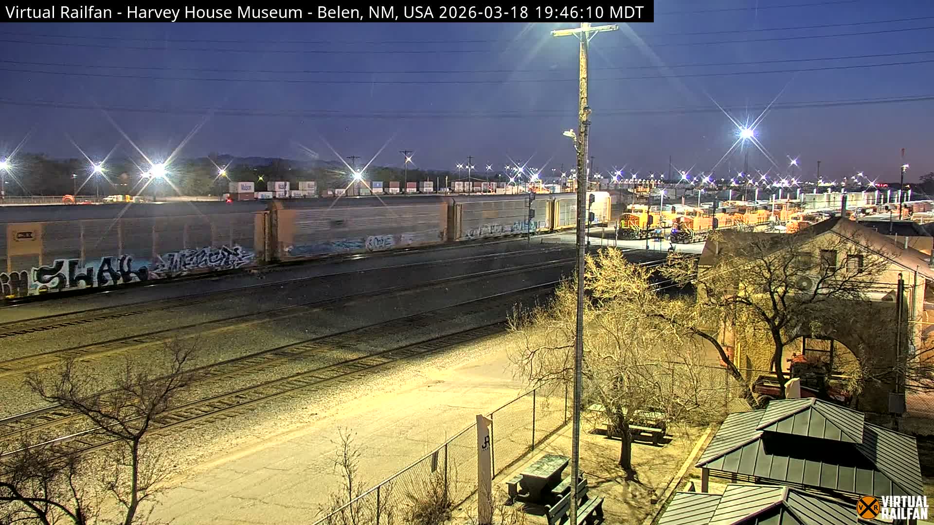 Belen Train Depot & Railroad Crossing Live Cam - Belen, Valencia, New Mexico, USA
