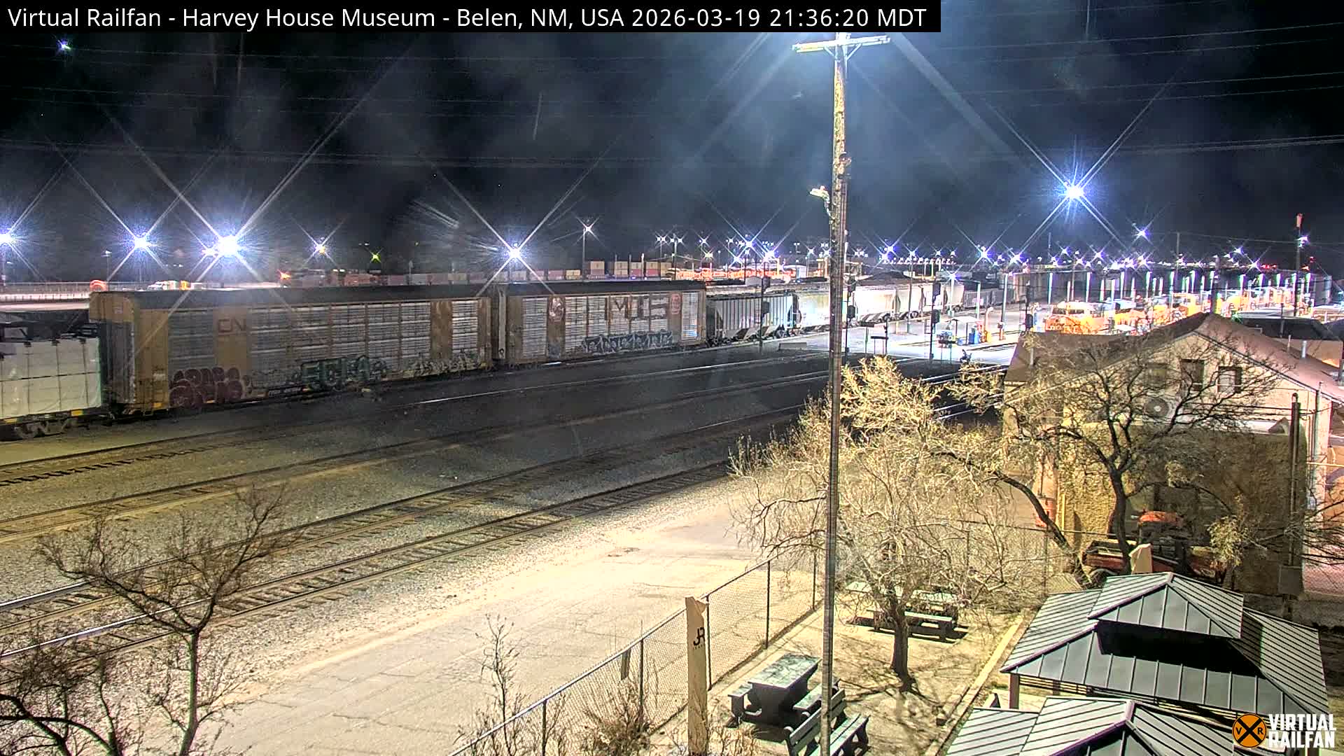 Belen Train Depot & Railroad Crossing Live Cam - Belen, Valencia, New Mexico, USA
