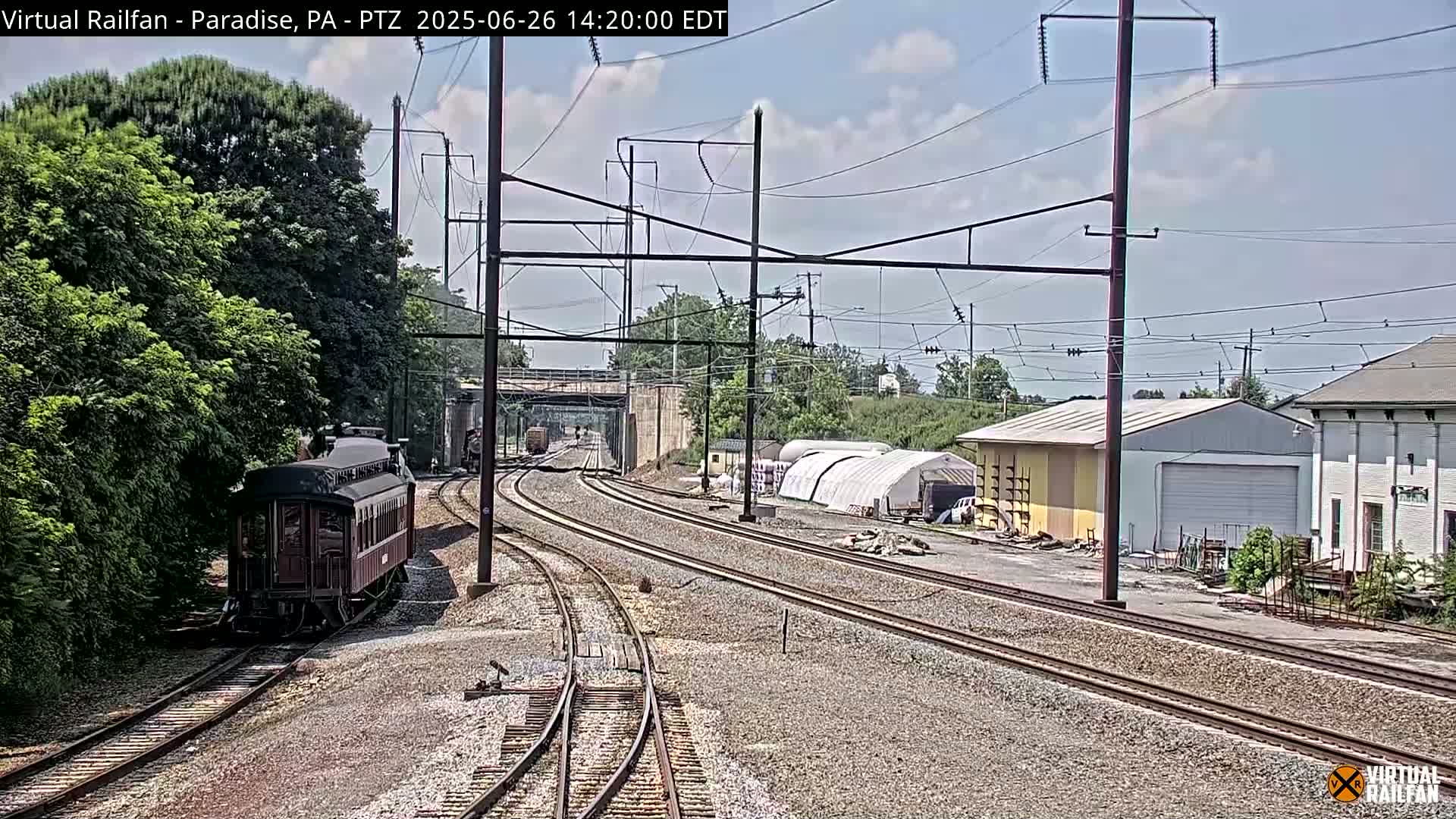 Paradise, Leaman Place Railroad Junction Live Cam - Paradise, Lancaster, Pennsylvania, USA