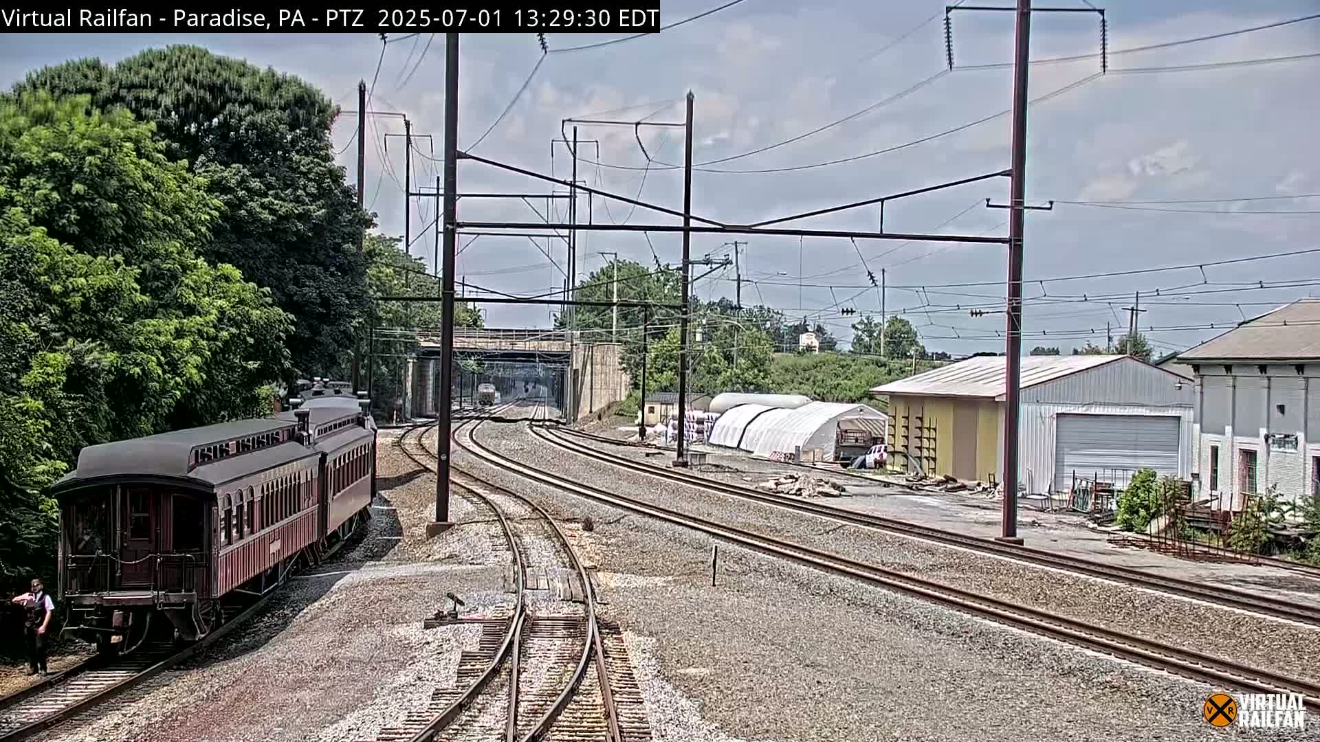 Paradise, Leaman Place Railroad Junction Live Cam - Paradise, Lancaster, Pennsylvania, USA