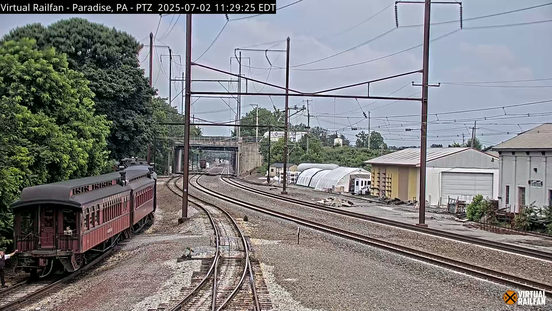 Paradise, Leaman Place Railroad Junction Live Cam - Paradise, Lancaster, Pennsylvania, USA