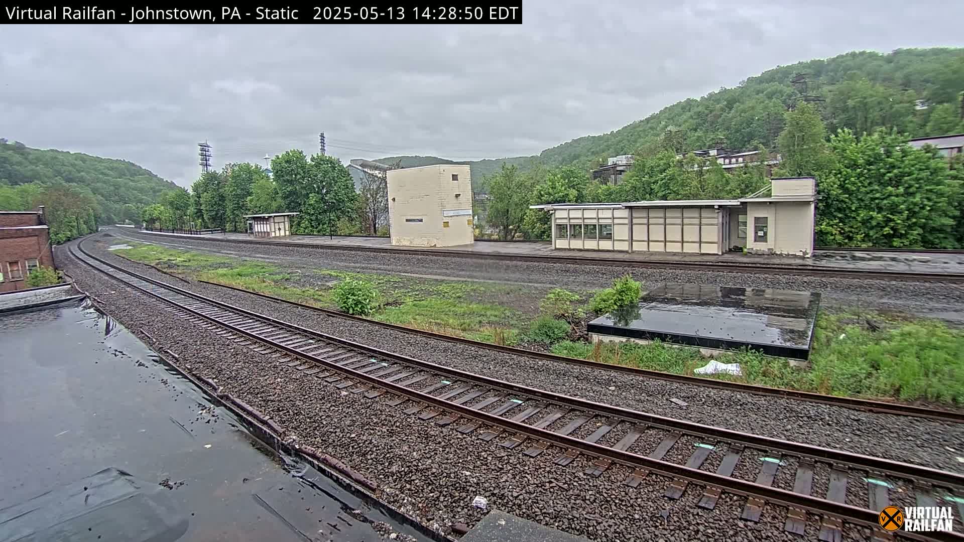 Johnstown Train Station & Railroad Crossing Live Cam - Johnstown, Cambria, Pennsylvania, USA