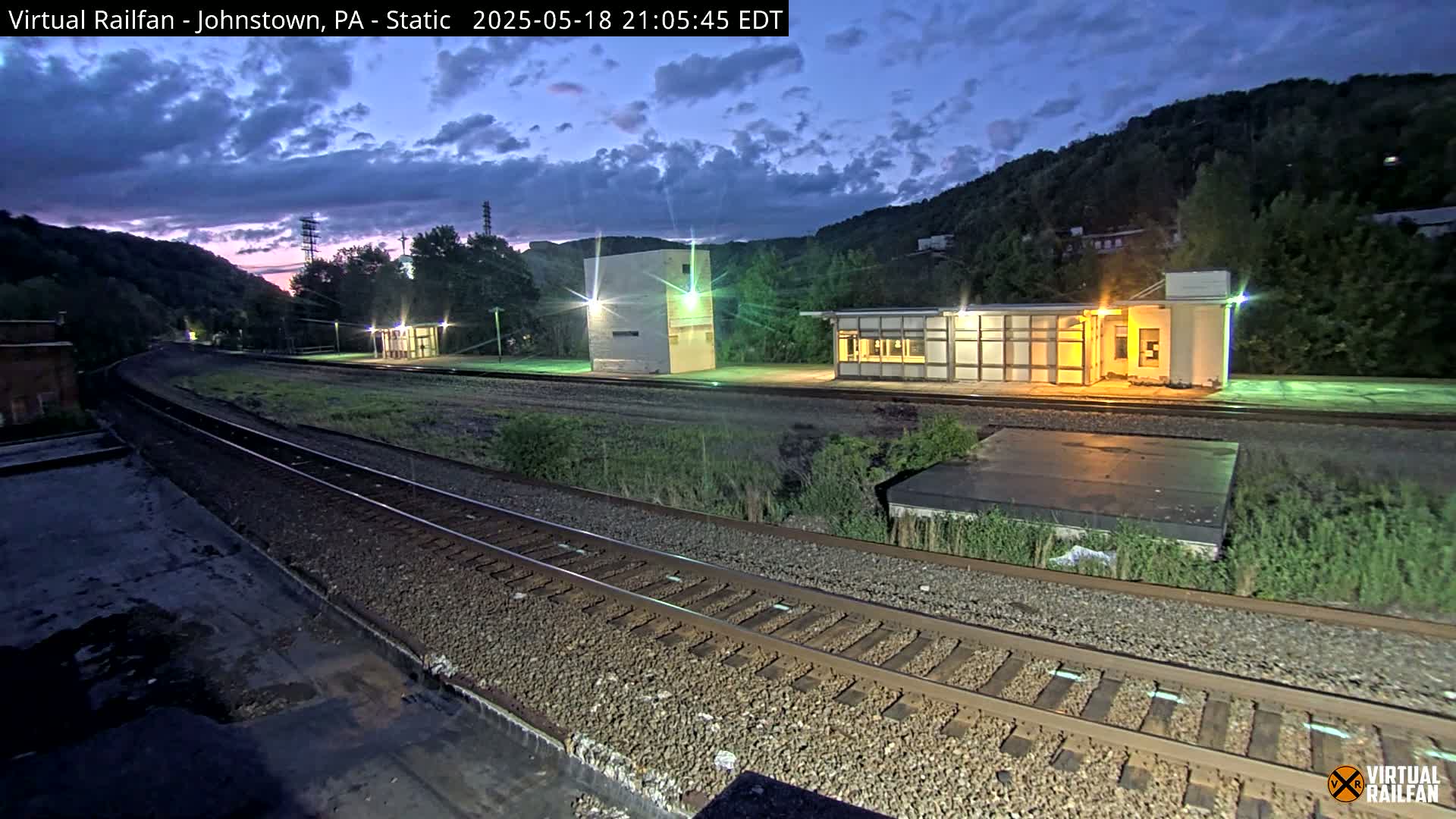 Johnstown Train Station & Railroad Crossing Live Cam - Johnstown, Cambria, Pennsylvania, USA