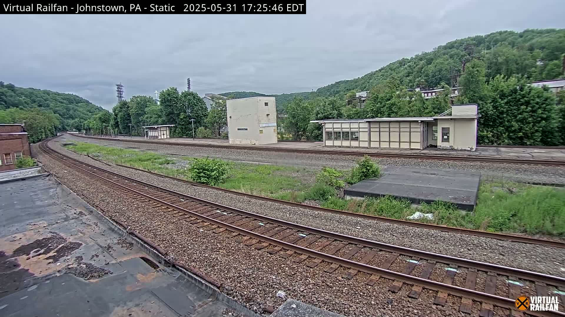 Johnstown Train Station & Railroad Crossing Live Cam - Johnstown, Cambria, Pennsylvania, USA