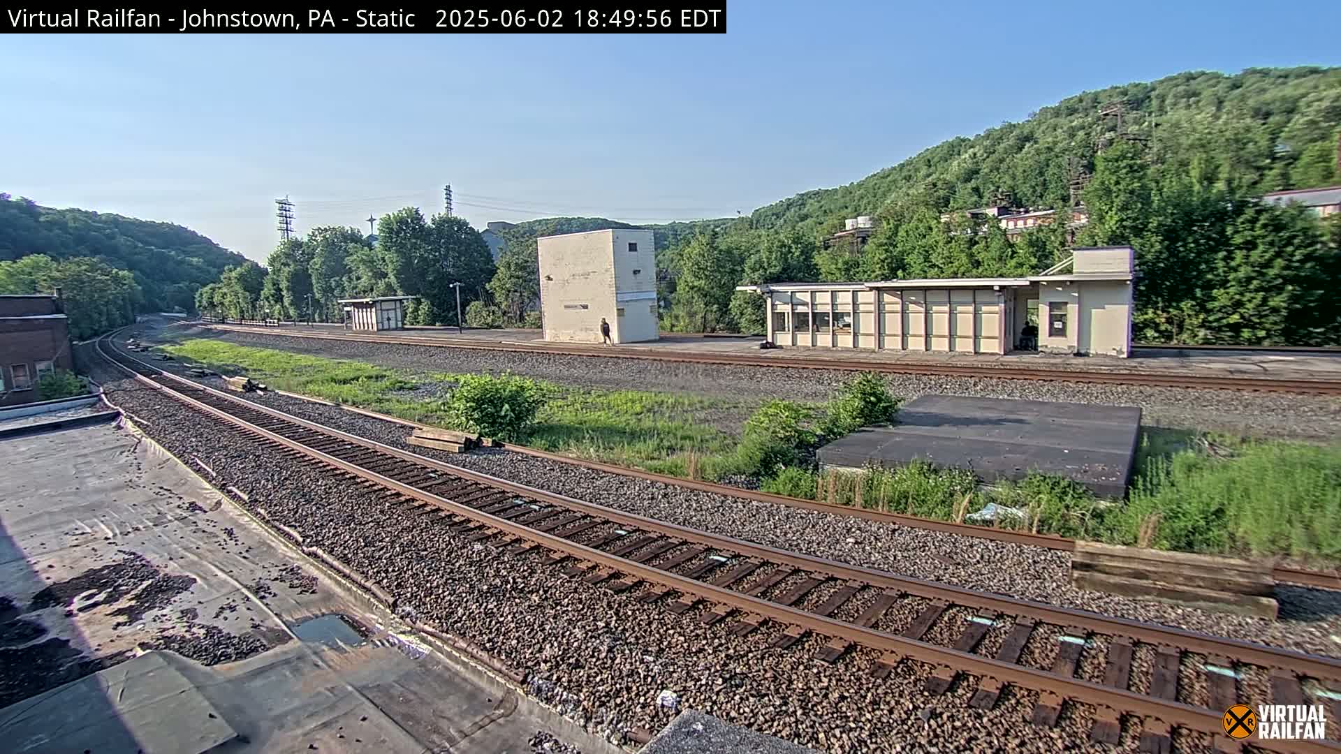 Johnstown Train Station & Railroad Crossing Live Cam - Johnstown, Cambria, Pennsylvania, USA