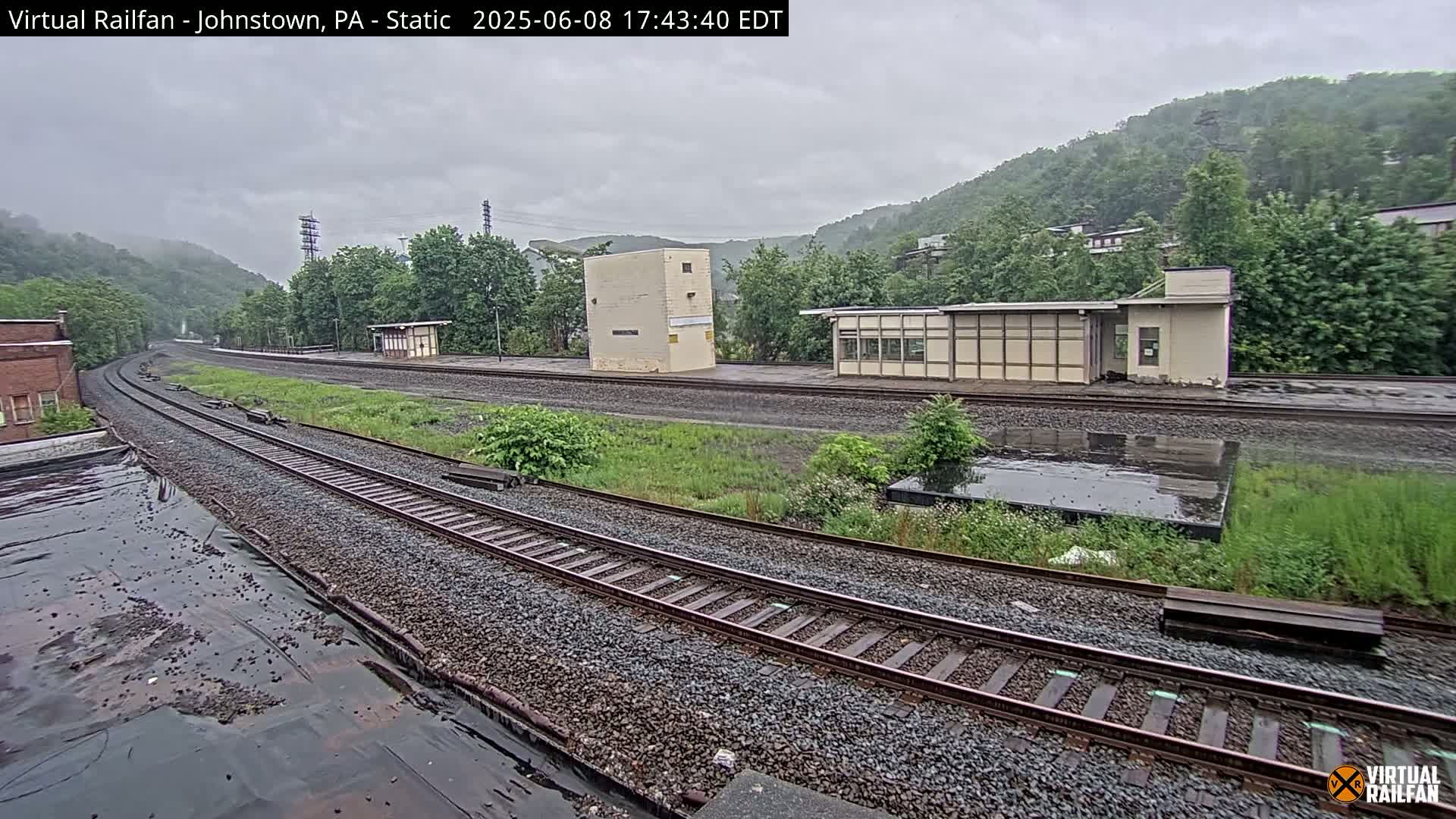 Johnstown Train Station & Railroad Crossing Live Cam - Johnstown, Cambria, Pennsylvania, USA