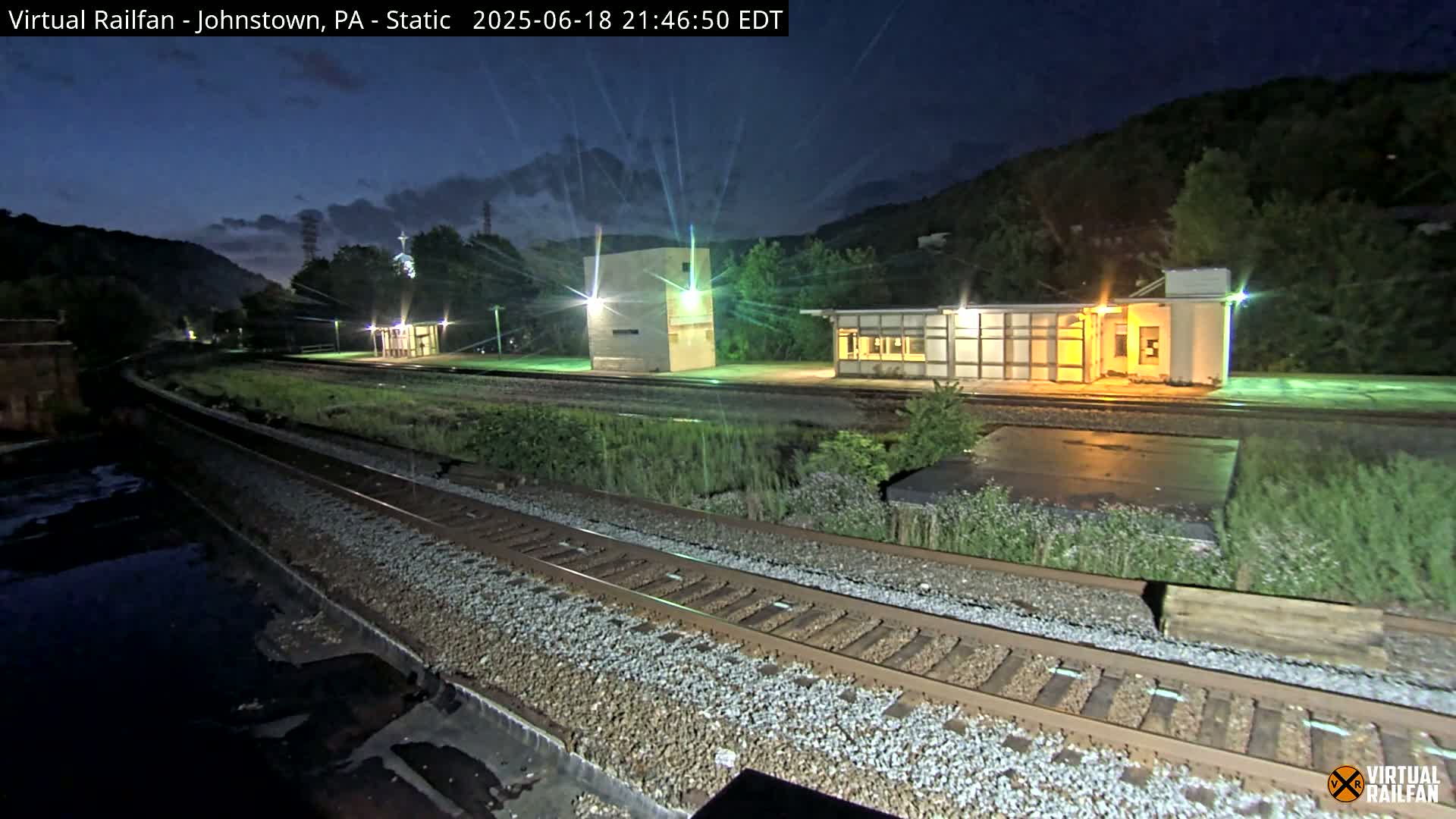 Johnstown Train Station & Railroad Crossing Live Cam - Johnstown, Cambria, Pennsylvania, USA