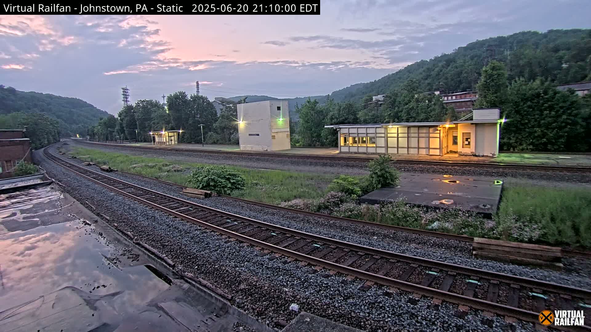 Johnstown Train Station & Railroad Crossing Live Cam - Johnstown, Cambria, Pennsylvania, USA